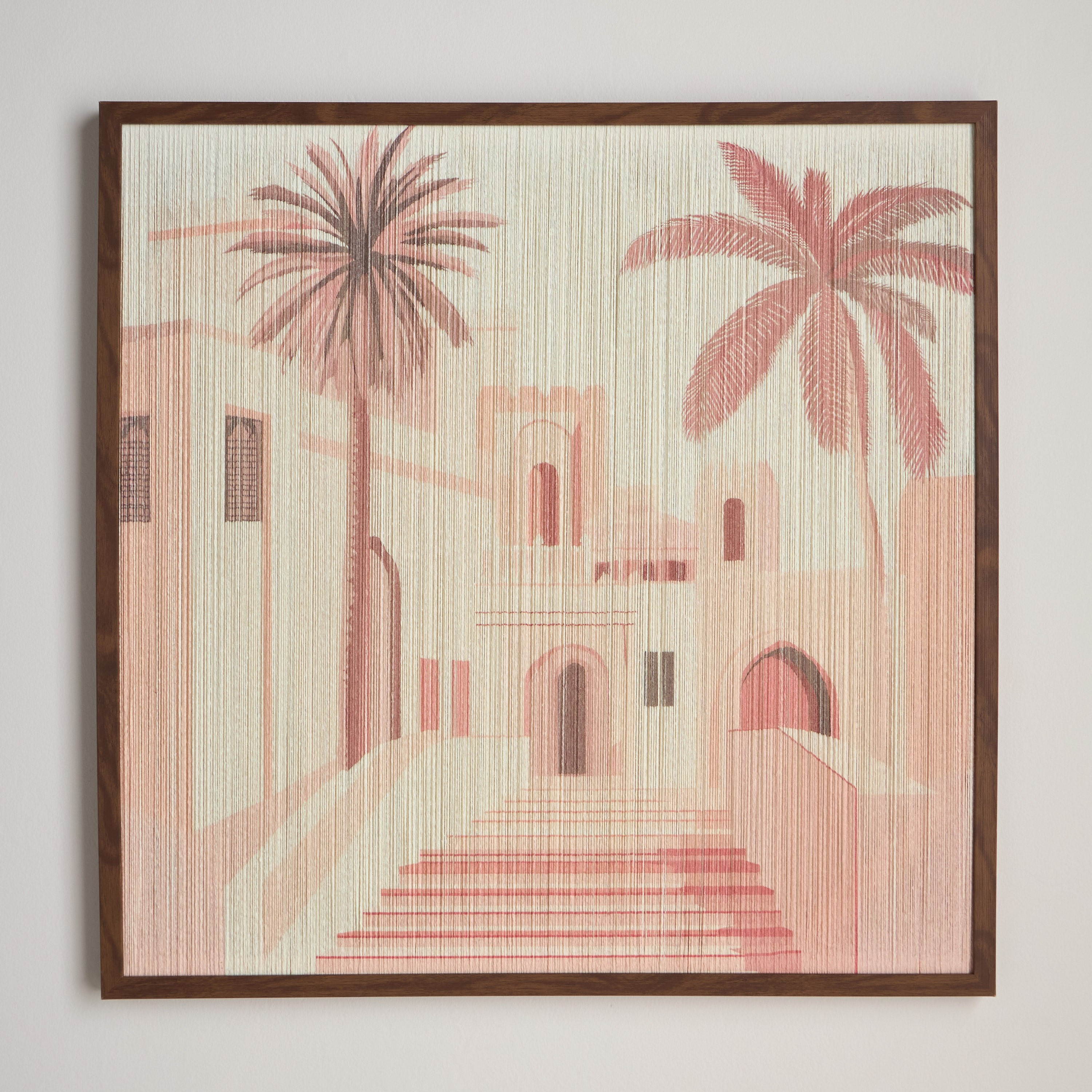 Riham Framed Canvas Wall Art - 80x80 cm