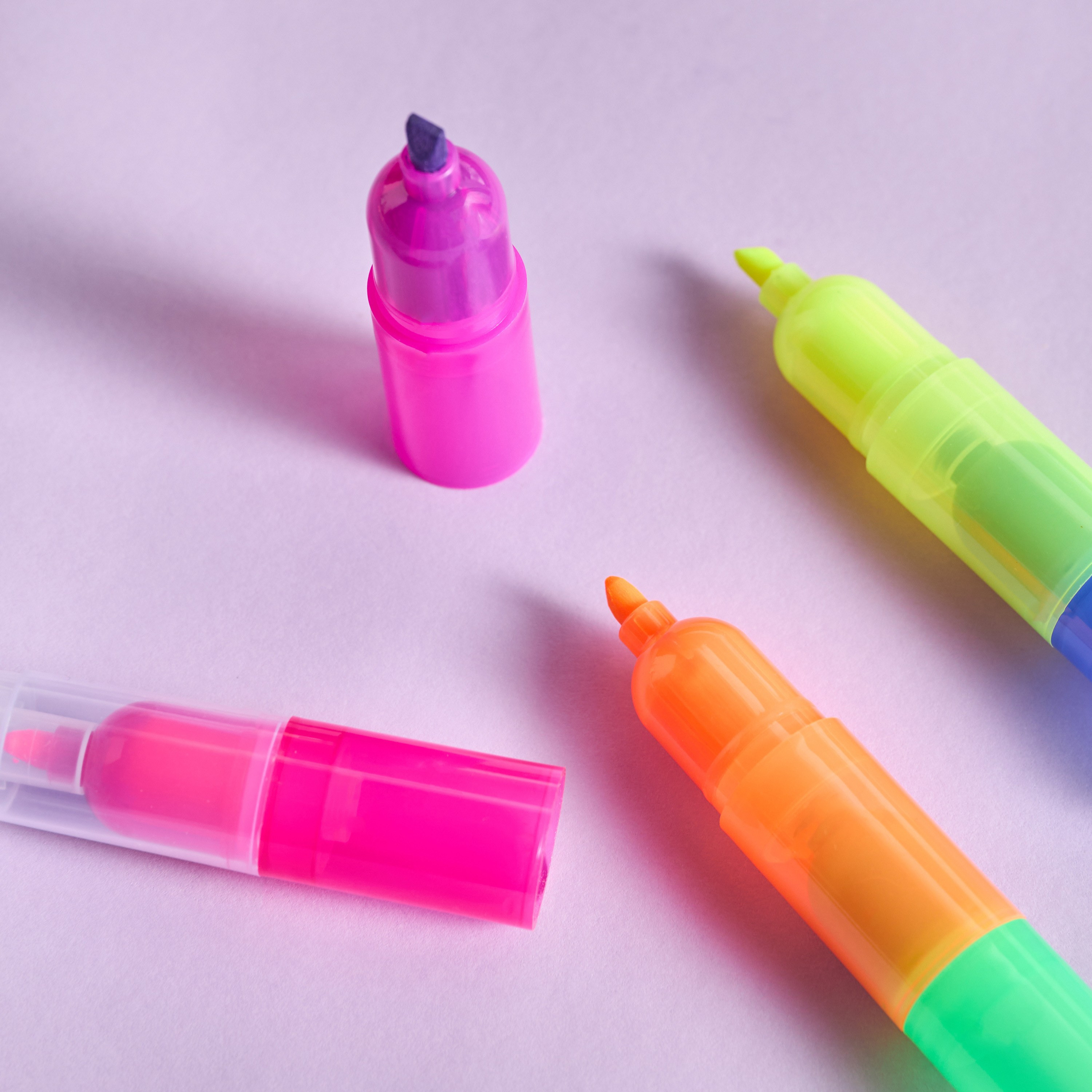 Stacking 6-Colour Highlighter-babyandkids-schoolessentials-stationery-image-3