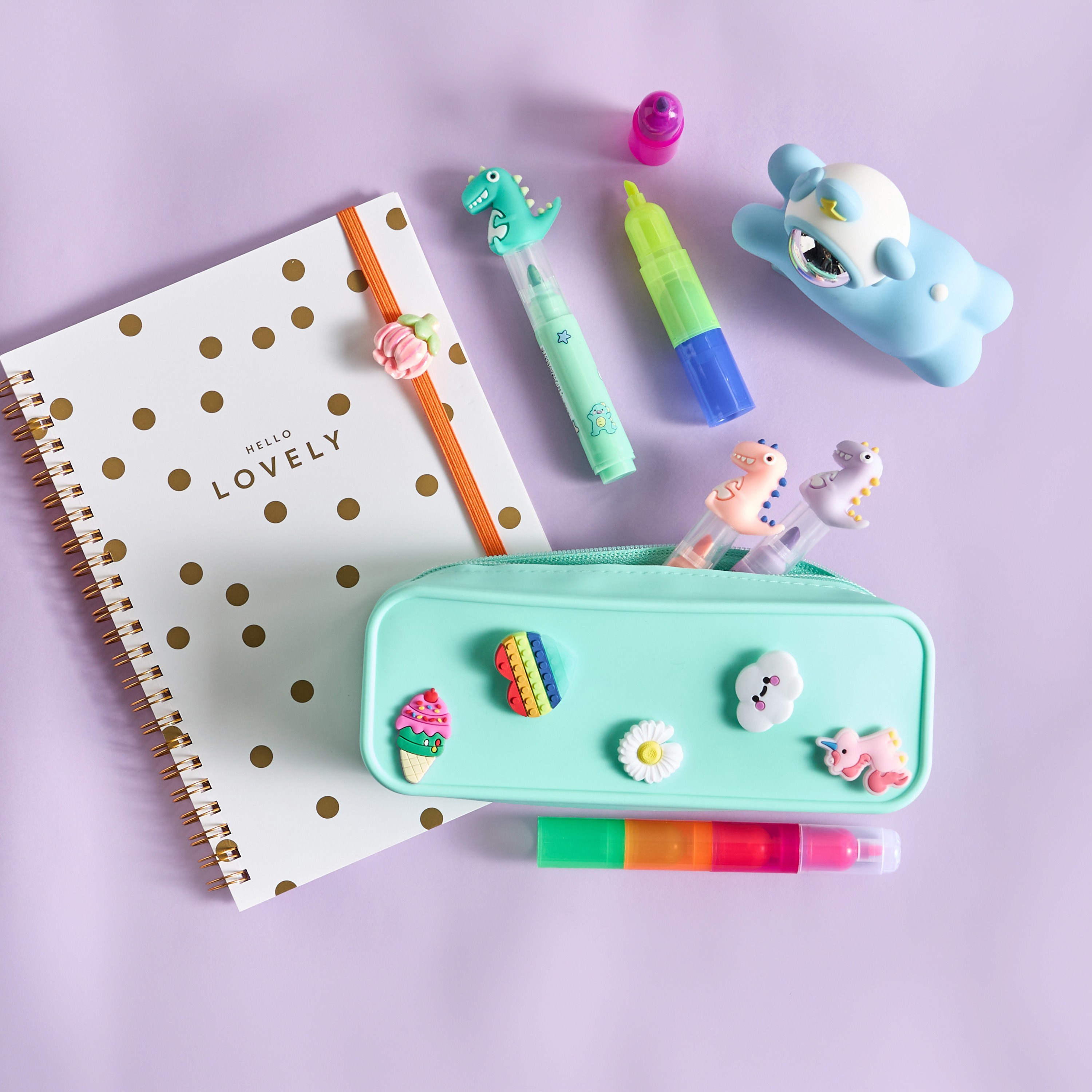 Stacking 6-Colour Highlighter-babyandkids-schoolessentials-stationery-image-4