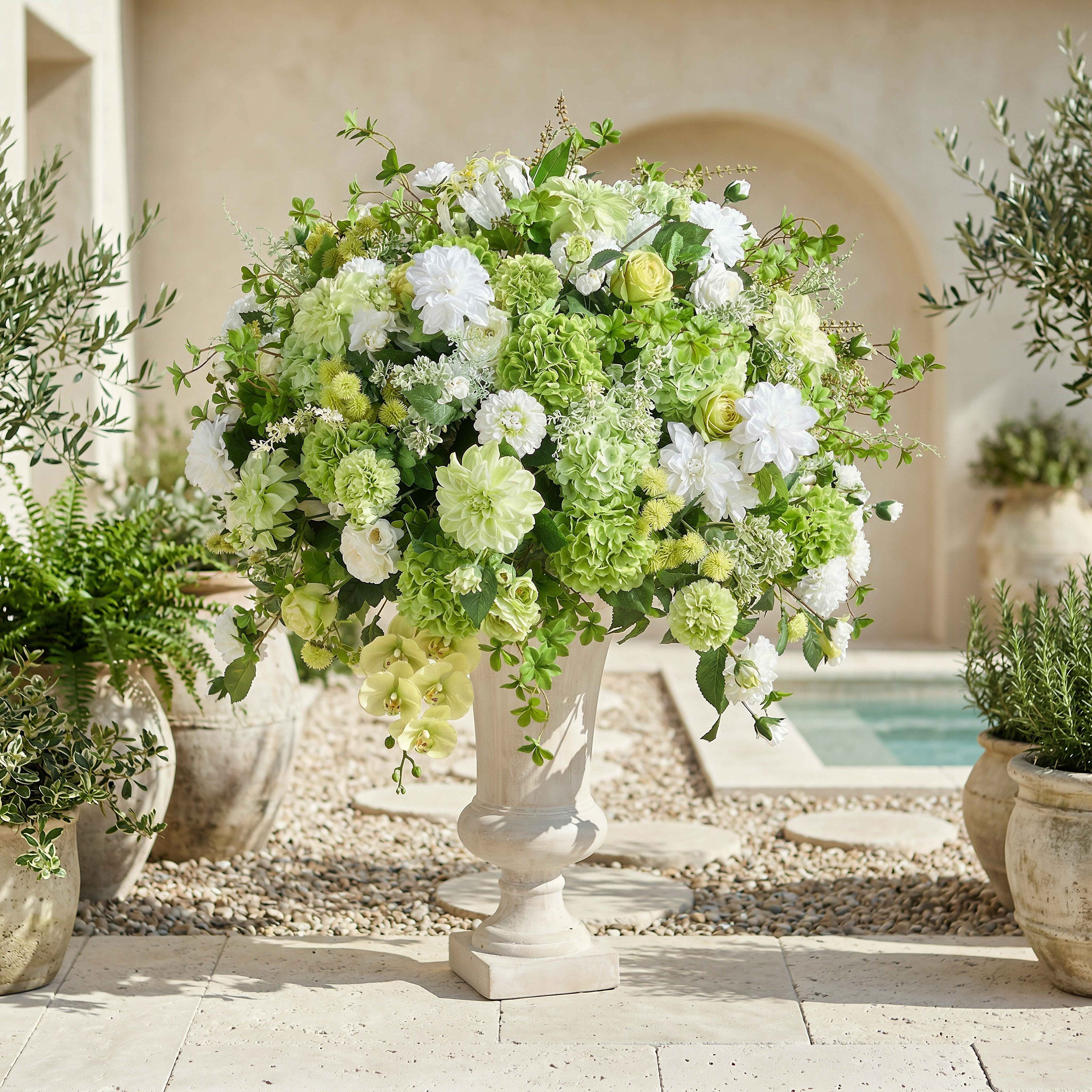 Chantilly Mixed Floral Arrangement with Pot - 130 cm-household-gardenandoutdoor-artificialflowersandplants-flowers-image-4