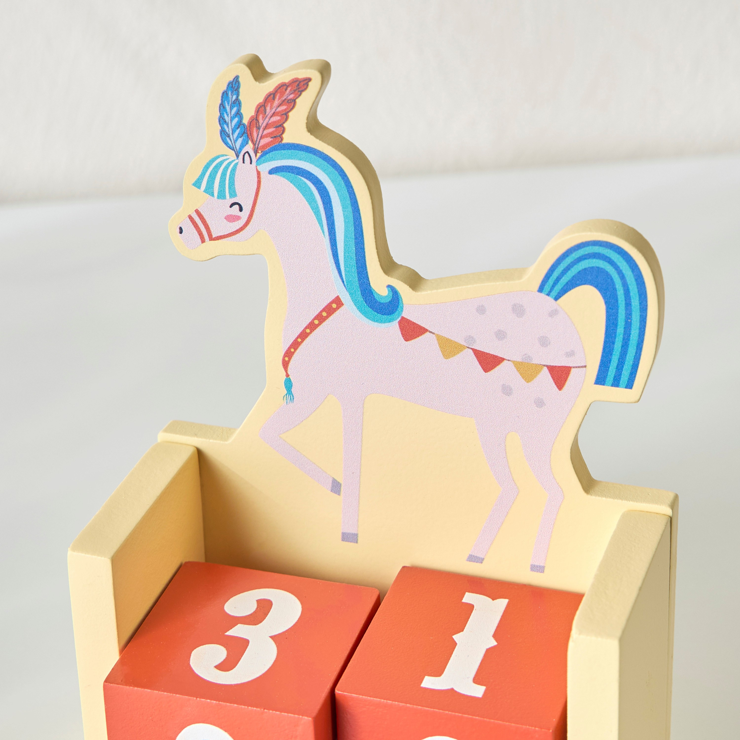 تقويم كرنفال الخشبي الدائم لغرف الأطفال - 15 سم-babyandkids-decorandlighting-decor-decoraccessories-image-3