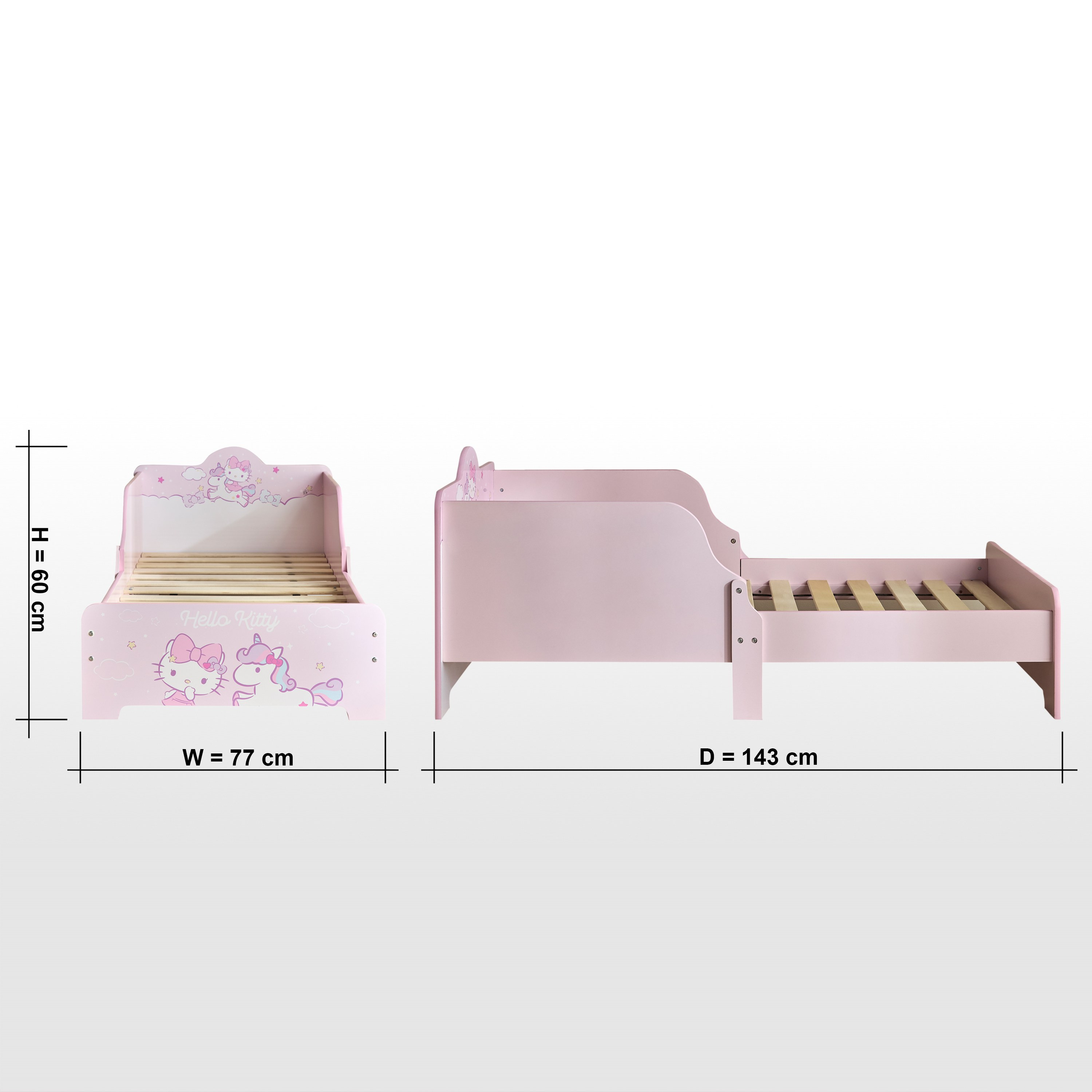 سرير هالو كيتي للأطفال بتصميم ساحر ومريح - 70x140 سم-babyandkids-kidsbeds-toddlerbeds-image-8