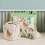 طقم غطاء لحاف للأطفال الصغار 4 قطع قطن مطبوع بعدد خيوط 200 - كين سفاري - 100×140 سم-baby-nursery-babybedding-image-1