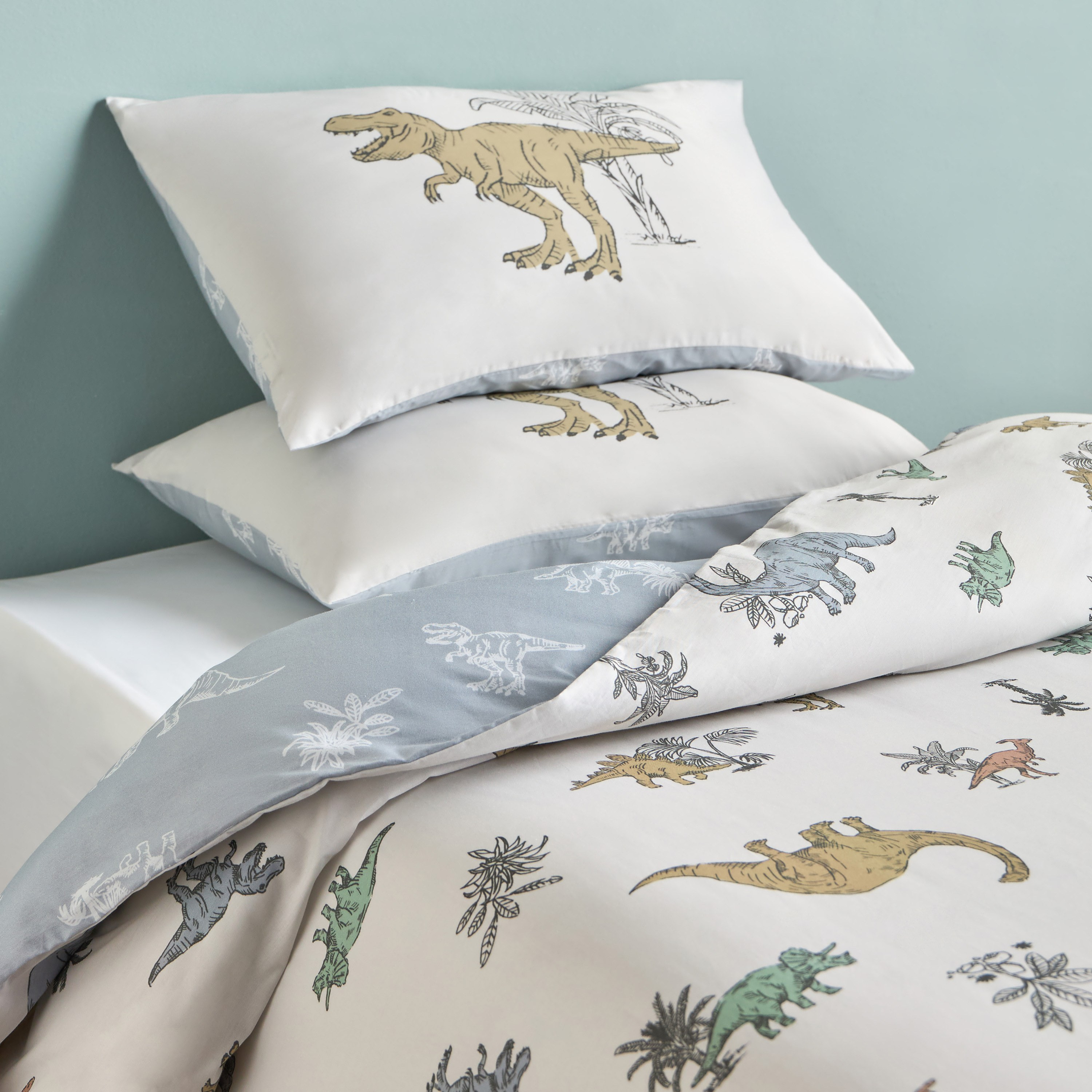 Tex Foilage Cotton 180 Thread Count 2-Piece Single Duvet Cover Set - 135x200 cm