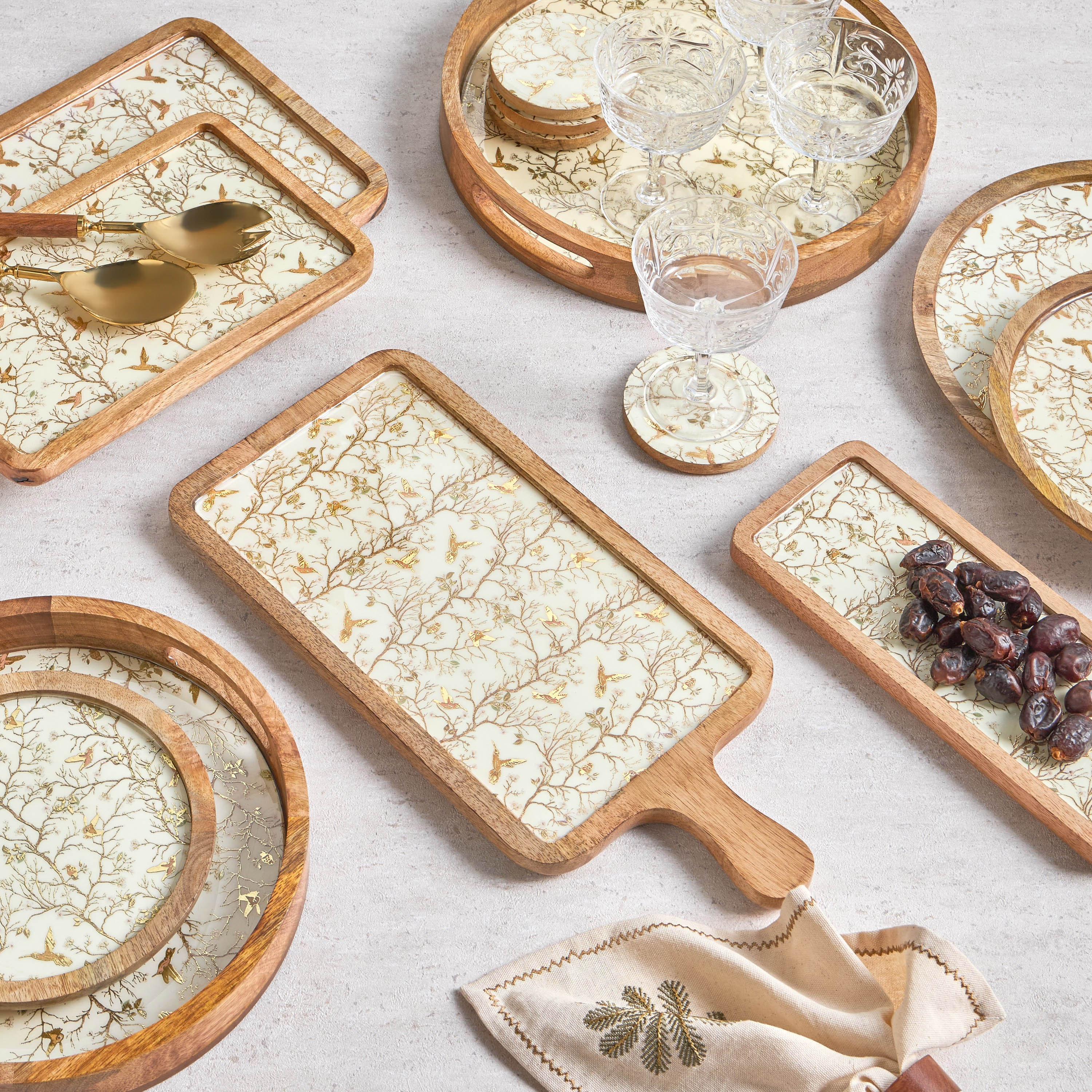 صينية تقديم من خشب المانجو - زاريا-household-dining-serveware-servingtrays-image-3
