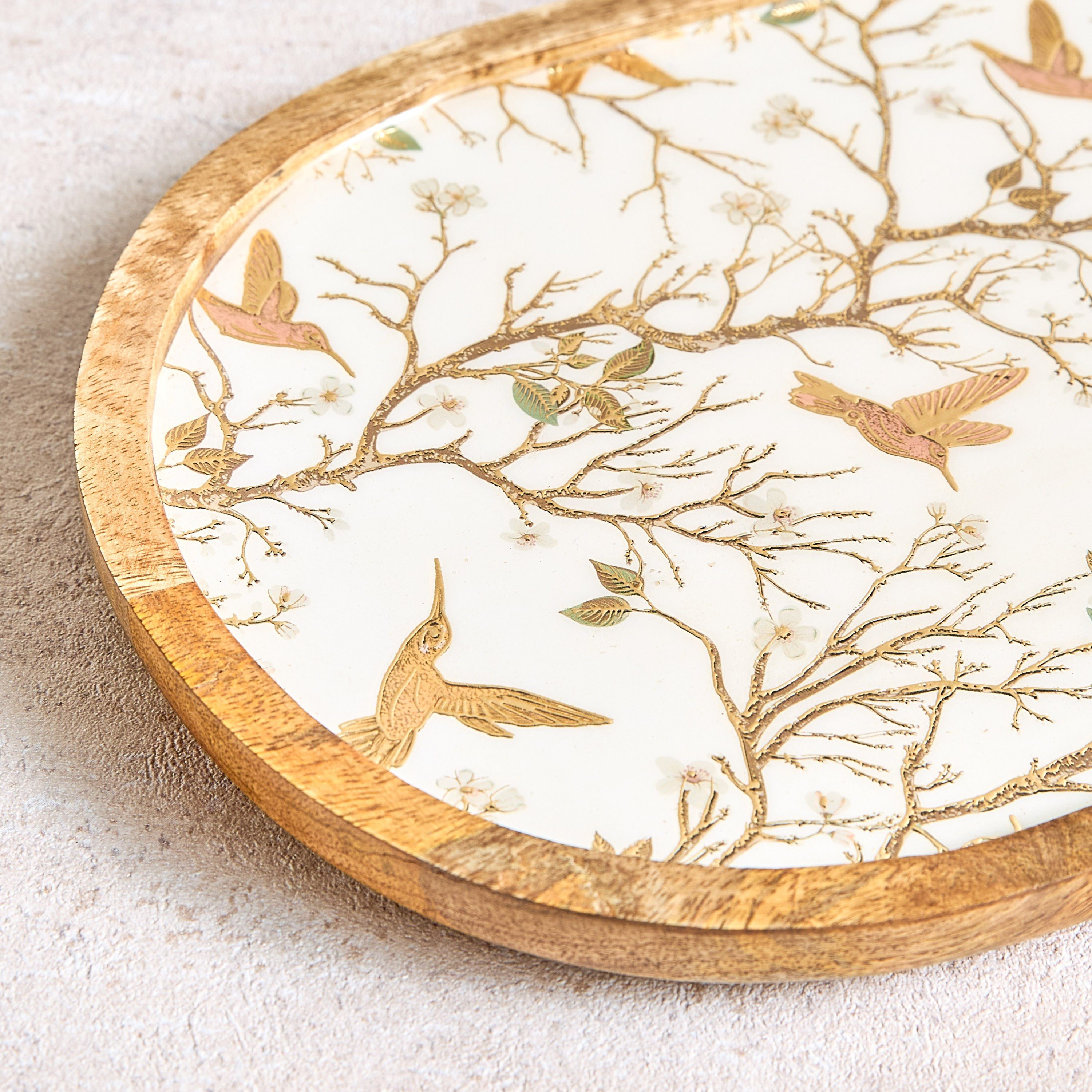 صحن تقديم من خشب المانجو - زاريا-household-dining-serveware-servingplatters-image-2