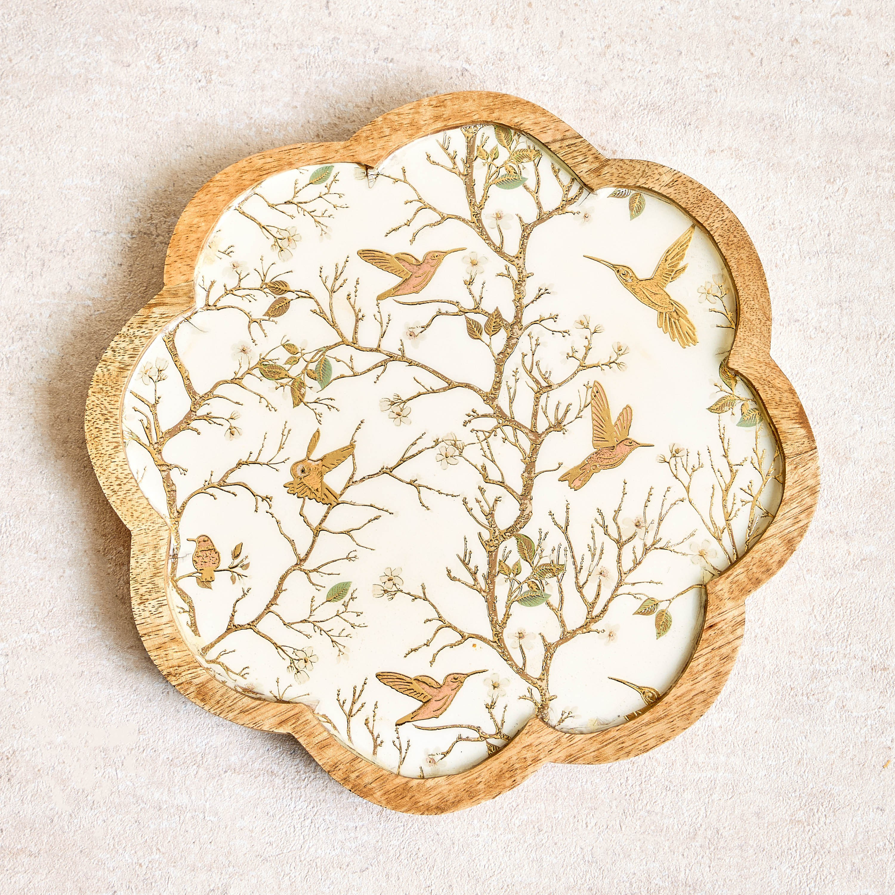 صحن تقديم من خشب المانجو - زاريا-household-dining-serveware-servingplatters-image-1