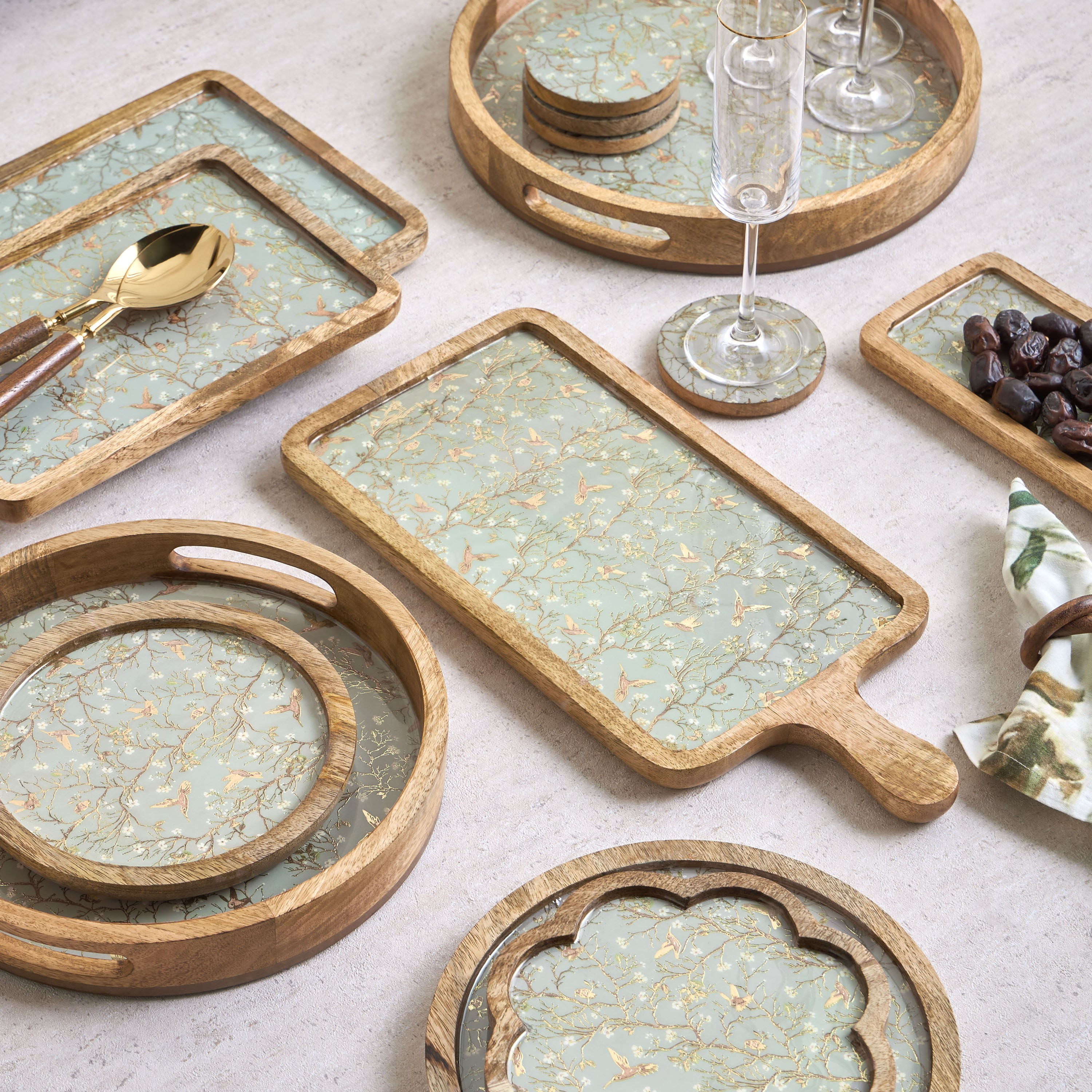 صحن تقديم خشبي - زاريا-household-dining-serveware-servingplatters-image-3