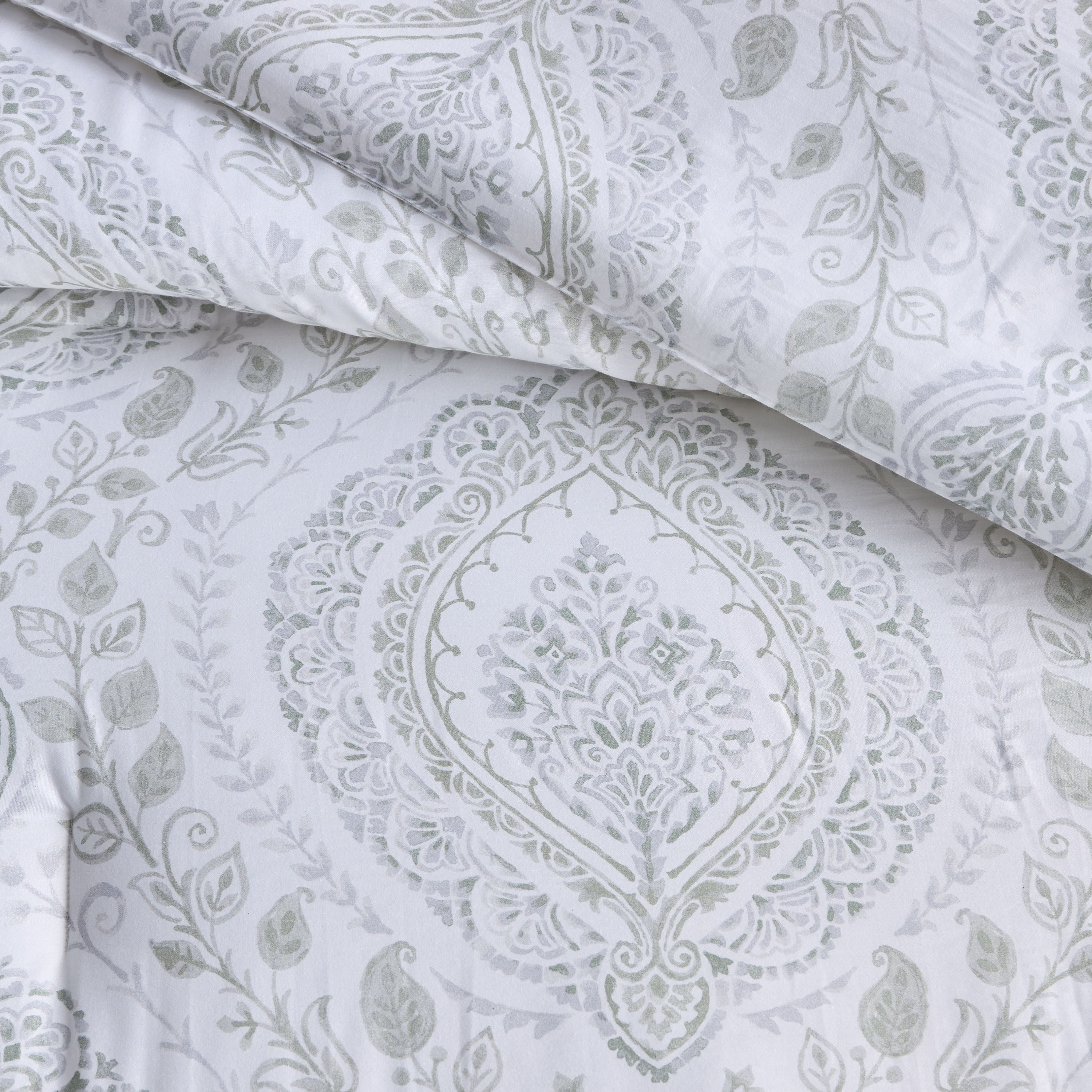 Chaitra Cotton Floral Print 2-Piece Full Comforter Set - 160x240 cm-household-bedding-comfortersandbedspreads-comforters-image-4