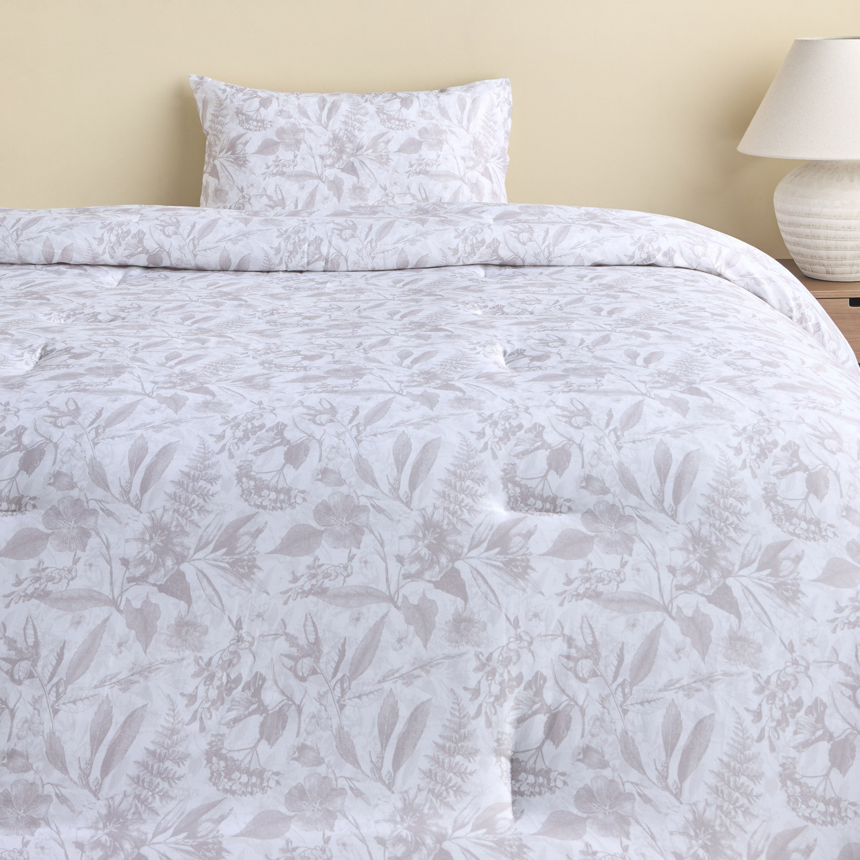 Wild Floral Cotton Printed 2-Piece Full Comforter Set - 160x240 cm-household-bedding-comfortersandbedspreads-comforters-image-2