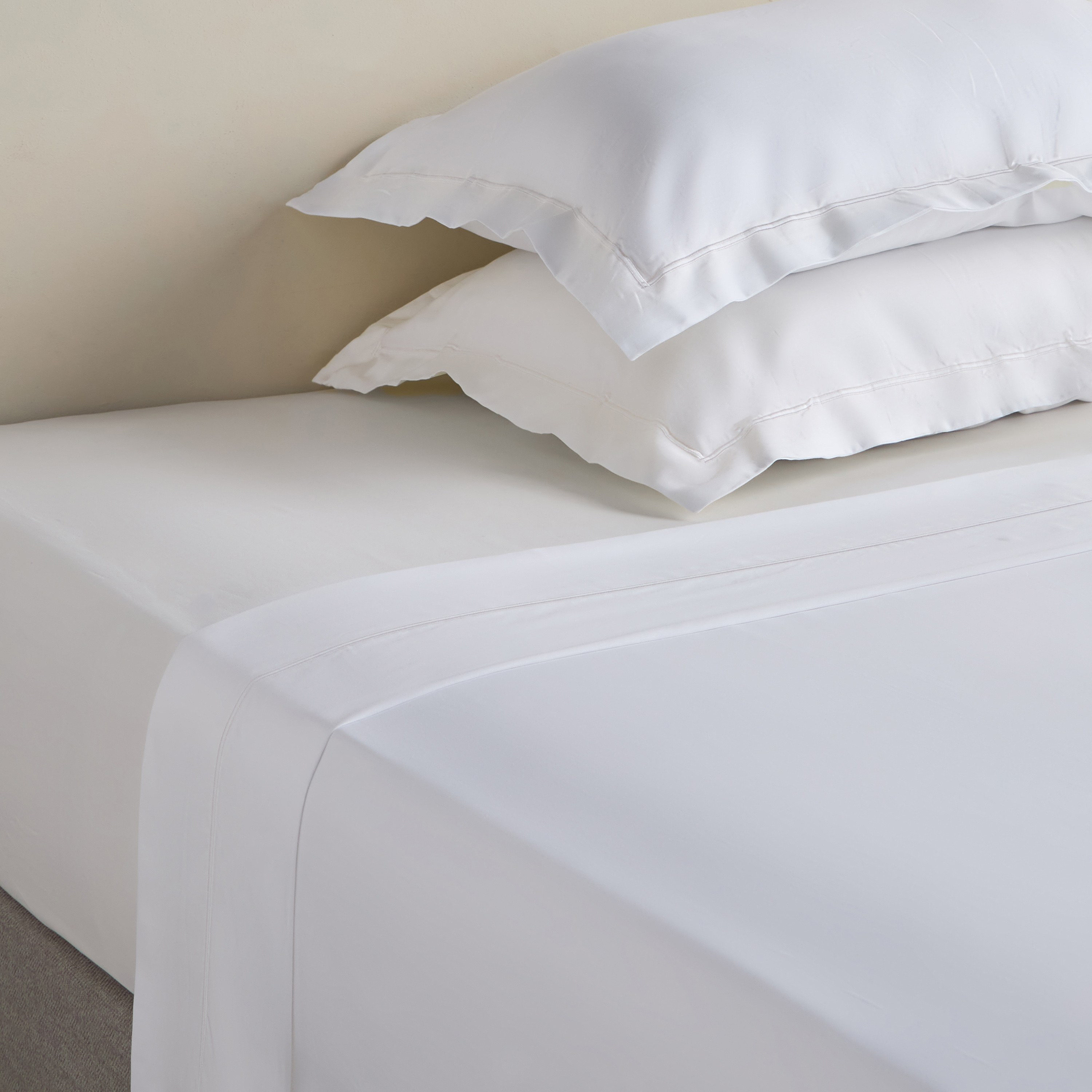 Avira Egyptian Cotton 400 Thread Count Super King Flat Sheet - 260x270 cm-household-bedding-sheetsandpillowcases-flatsheets-image-5