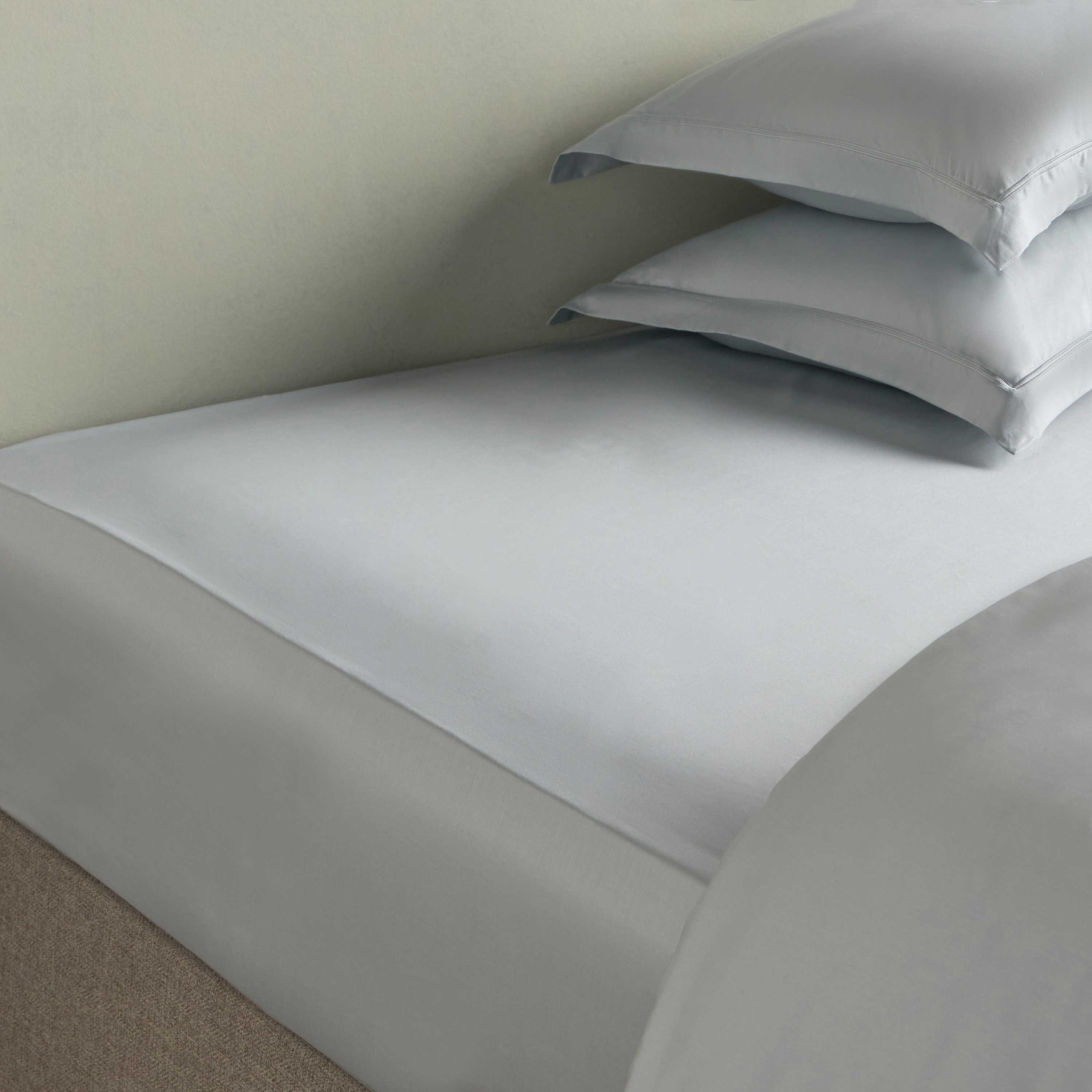 شرشف مطاطي كوين قطن مصري بعدد 400 خيط - أفيرا - 160x200 سم-household-bedding-sheetsandpillowcases-fittedsheets-image-3