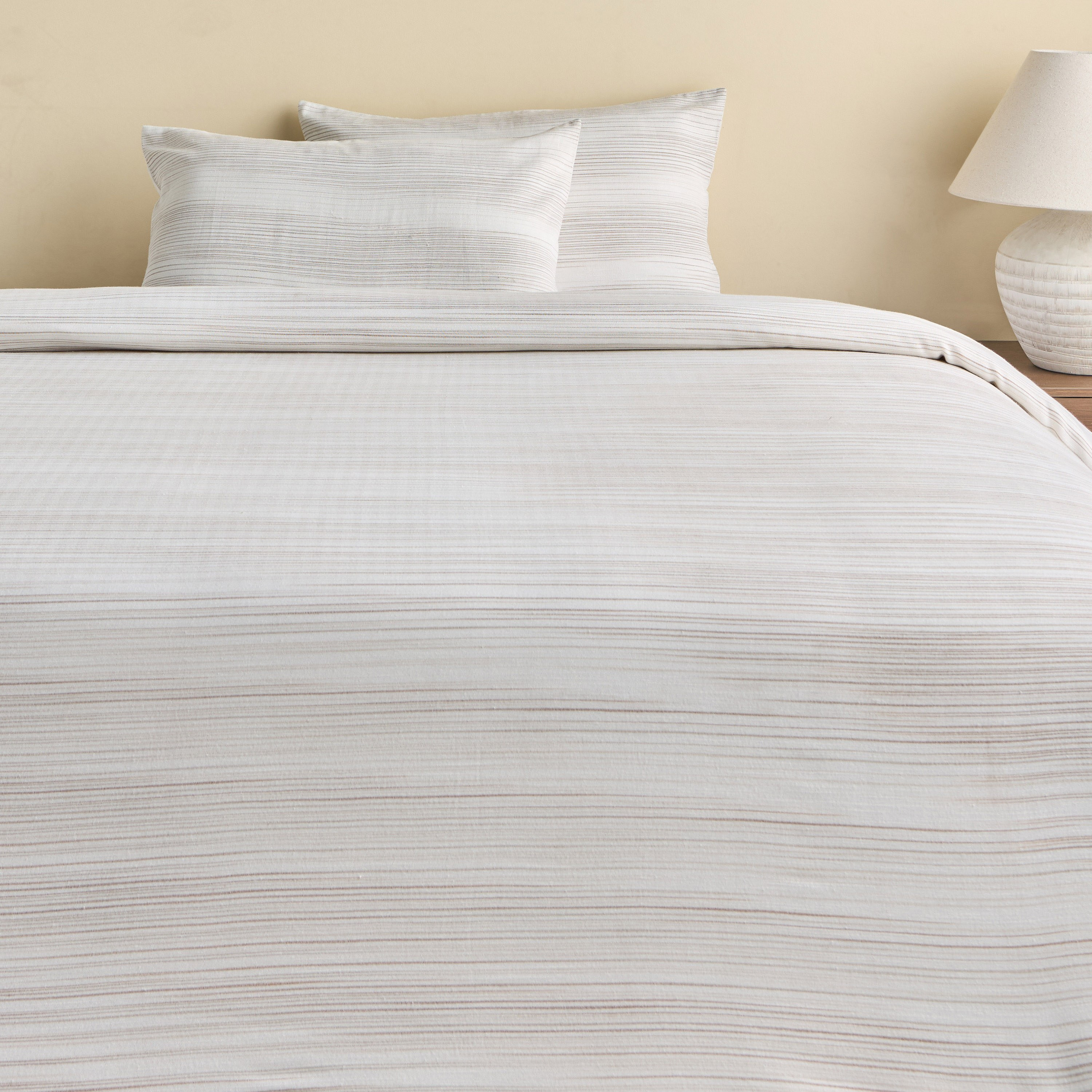Pastor Melange Stripes Cotton 3-Piece King Duvet Cover Set - 220x230 cm-household-bedding-duvetandcovers-duvetcovers-image-2