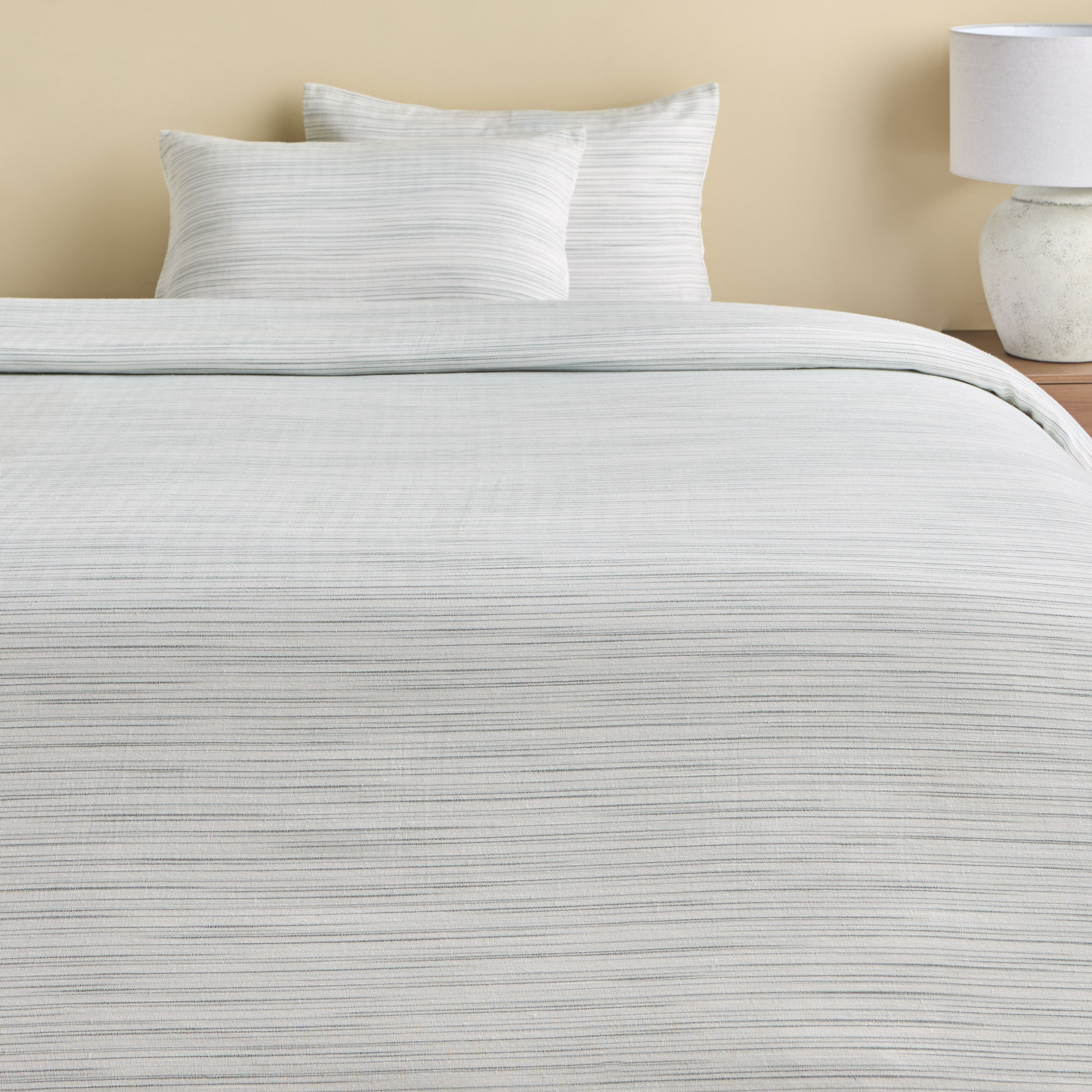 Pastor Melange Stripes Cotton 3-Piece King Duvet Cover Set - 220x230 cm-household-bedding-duvetandcovers-duvetcovers-image-2