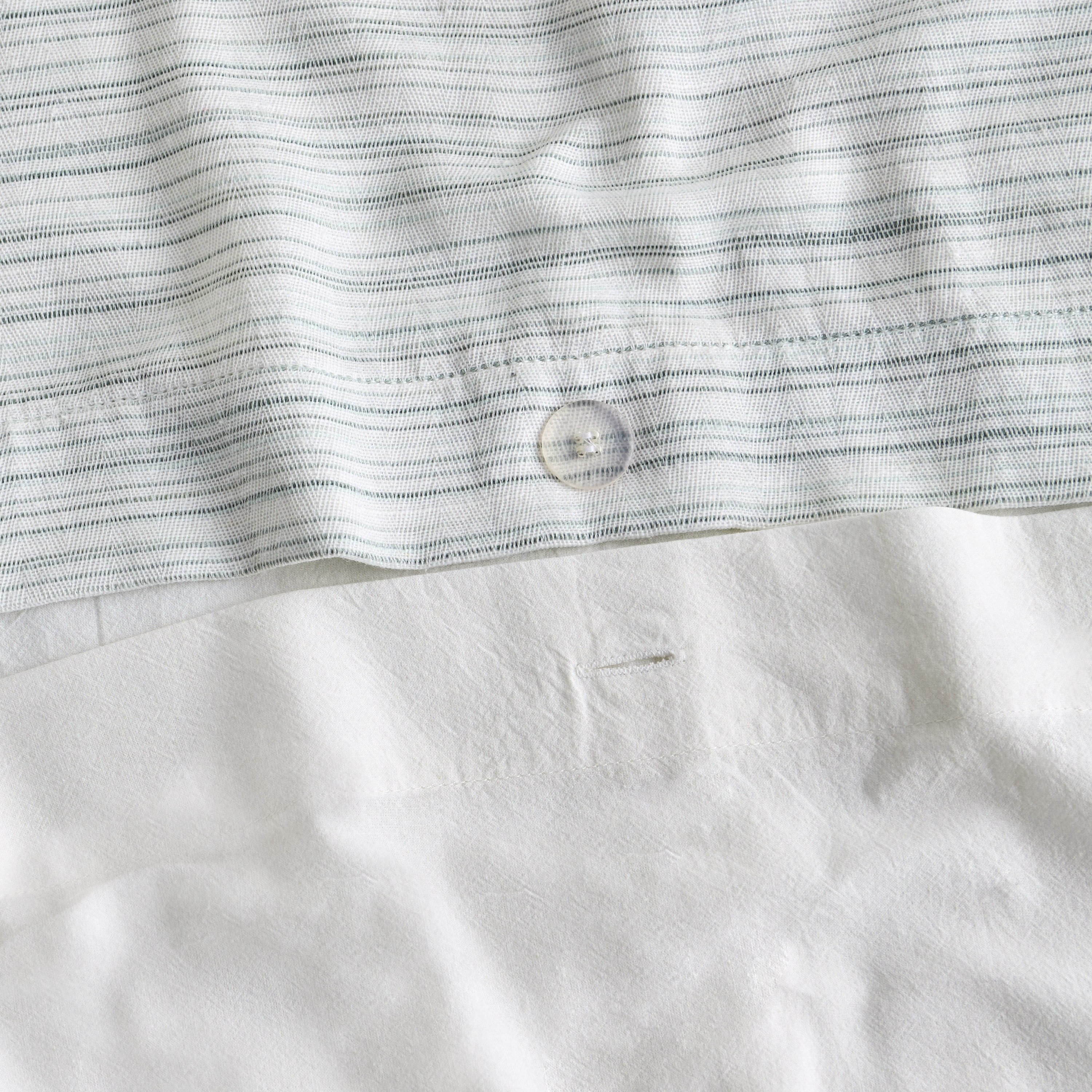 Pastor Melange Stripes Cotton 3-Piece Super King Duvet Cover Set - 220x260 cm-household-bedding-duvetandcovers-duvetcovers-image-5