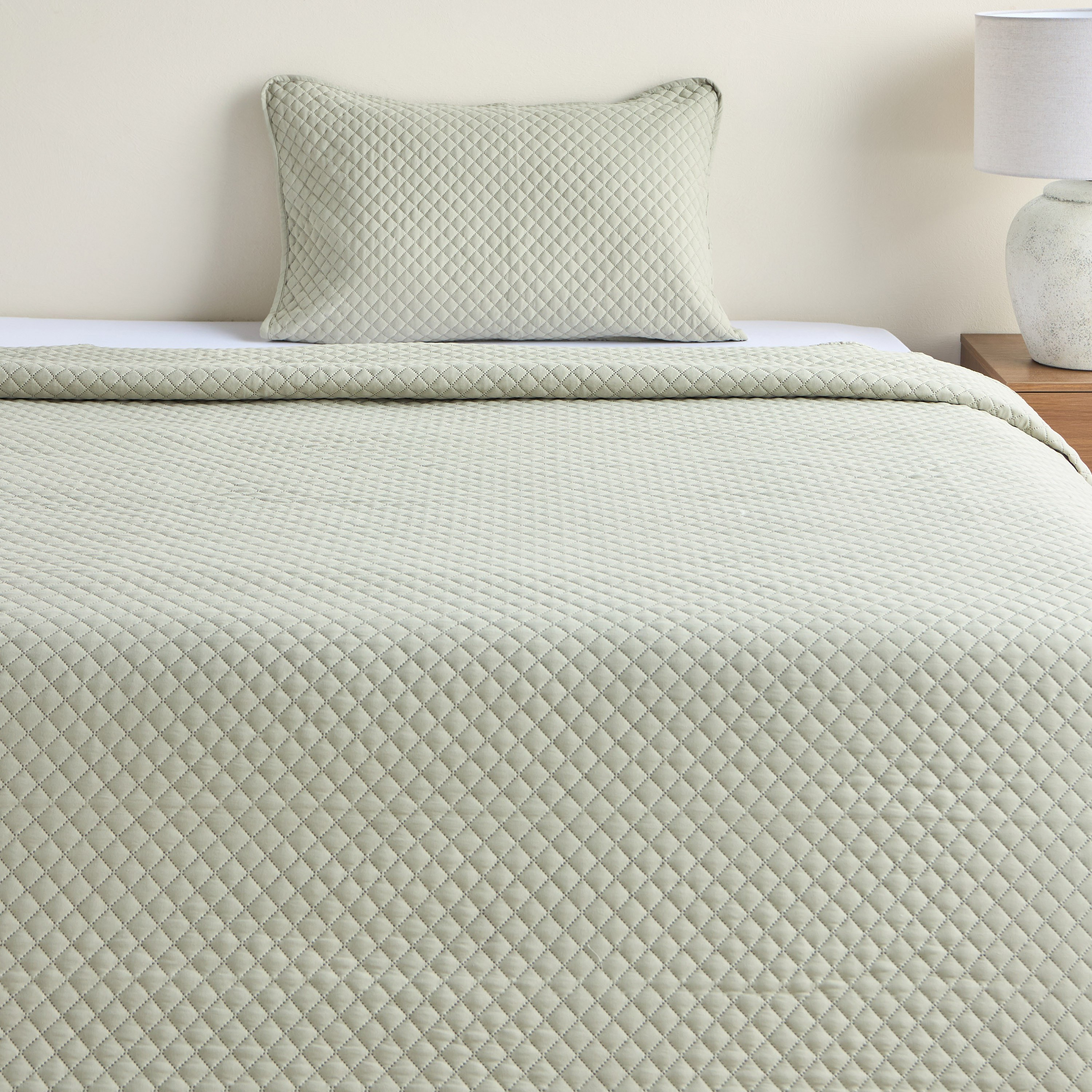Marla Washed Quilted 2-Piece Full Bedspread Set - 160x240 cm-household-bedding-comfortersandbedspreads-bedspreads-image-2