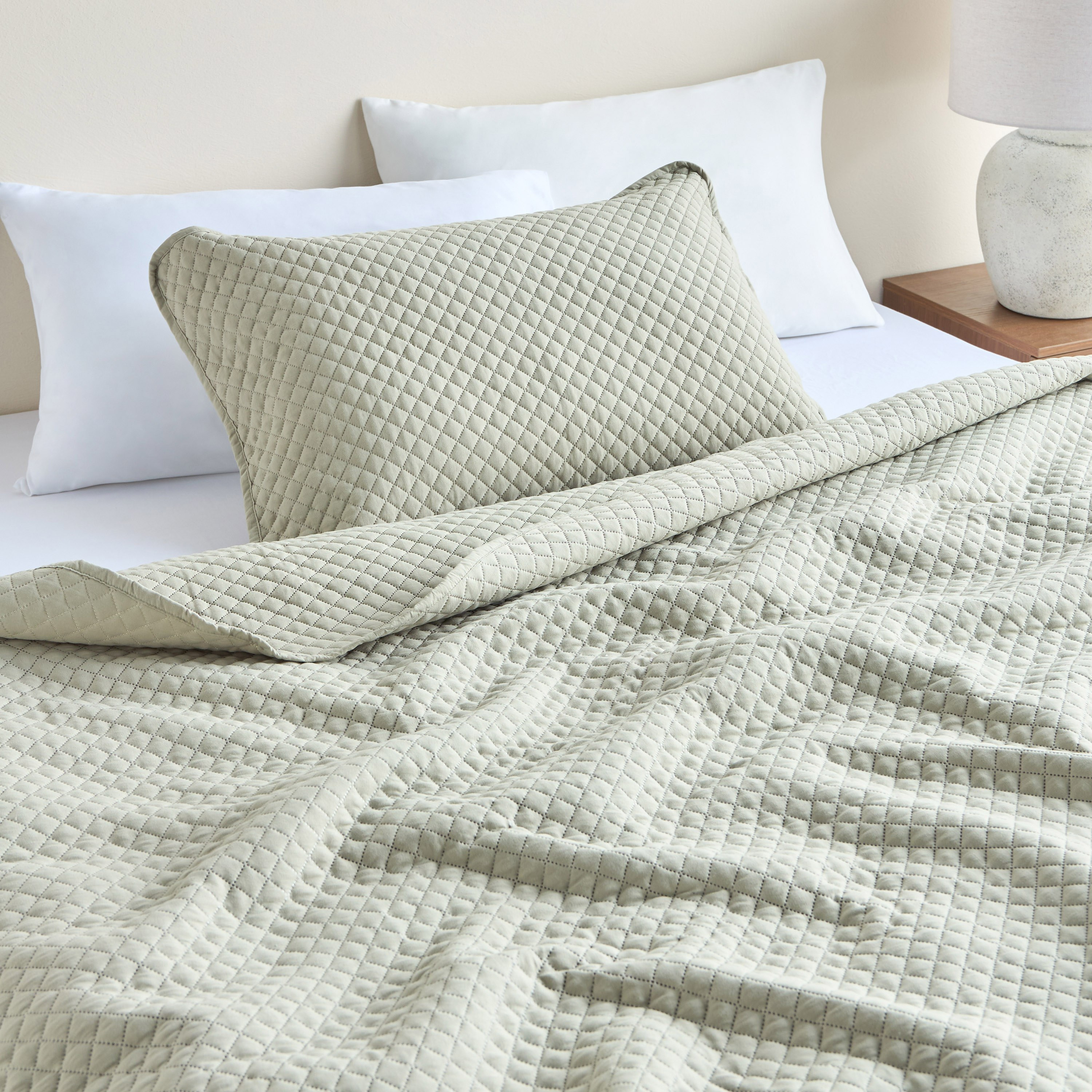 Marla Washed Quilted 2-Piece Full Bedspread Set - 160x240 cm-household-bedding-comfortersandbedspreads-bedspreads-image-5
