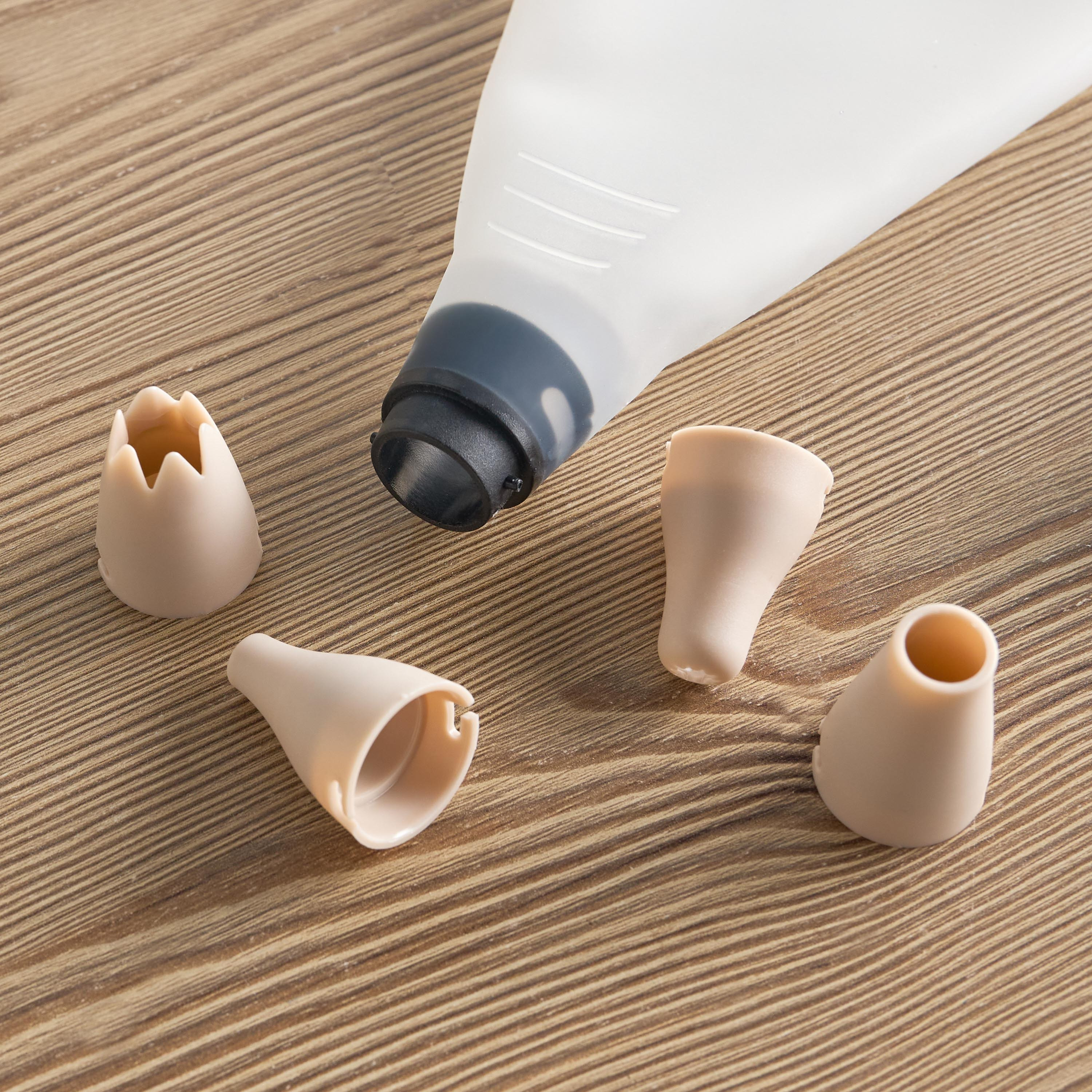Nyla 9-Piece Silicone Piping Bag with Nozzle Set-household-kitchen-bakeware-bakingtoolsandaccessories-image-2