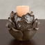 حامل شموع رفيعة بتصميم زهري لامع - دارا - 10 سم-household-decor-candleholdersandlanterns-image-3