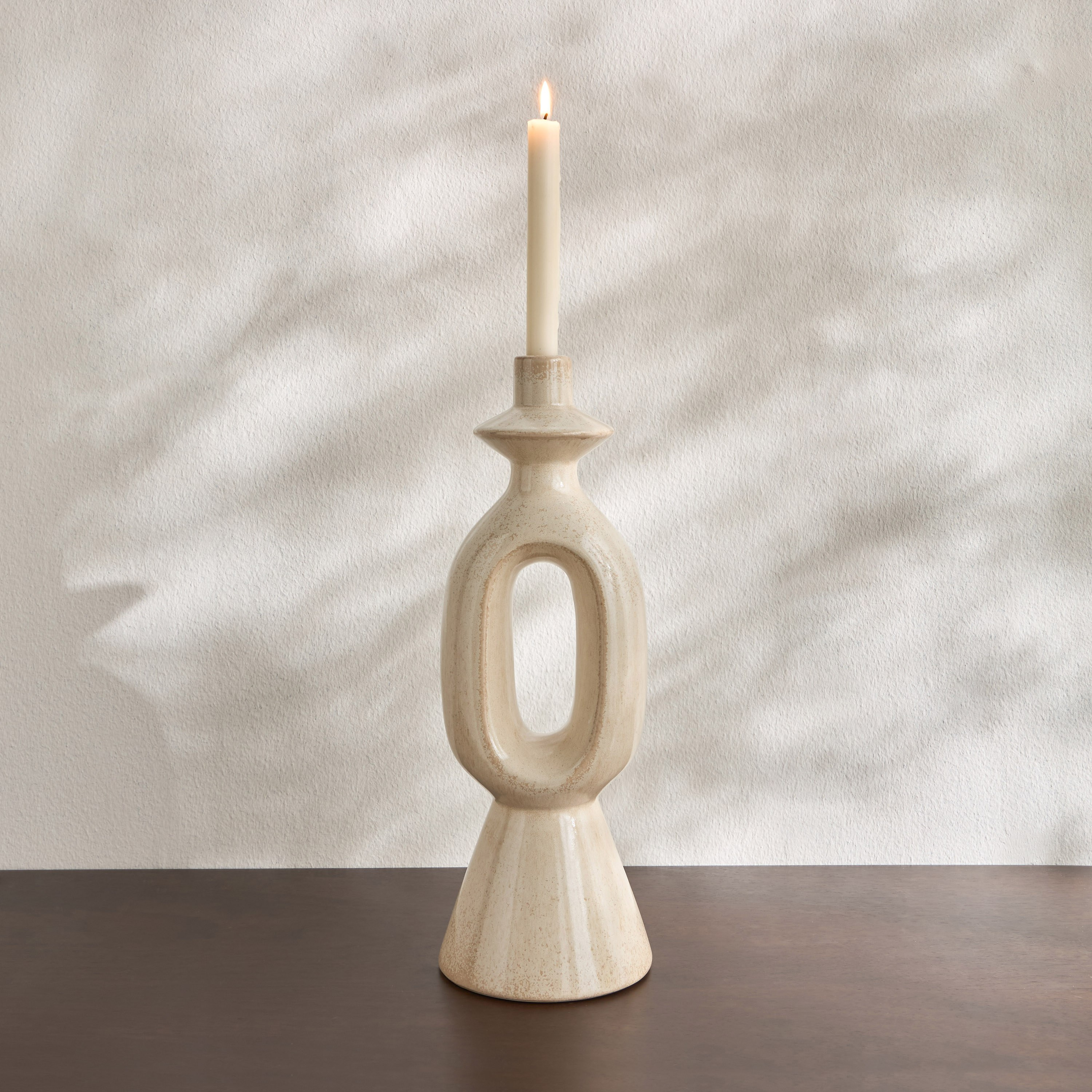 Liora Glazed Loop Taper Candleholder - 40 cm-household-decor-candleholdersandlanterns-image-2