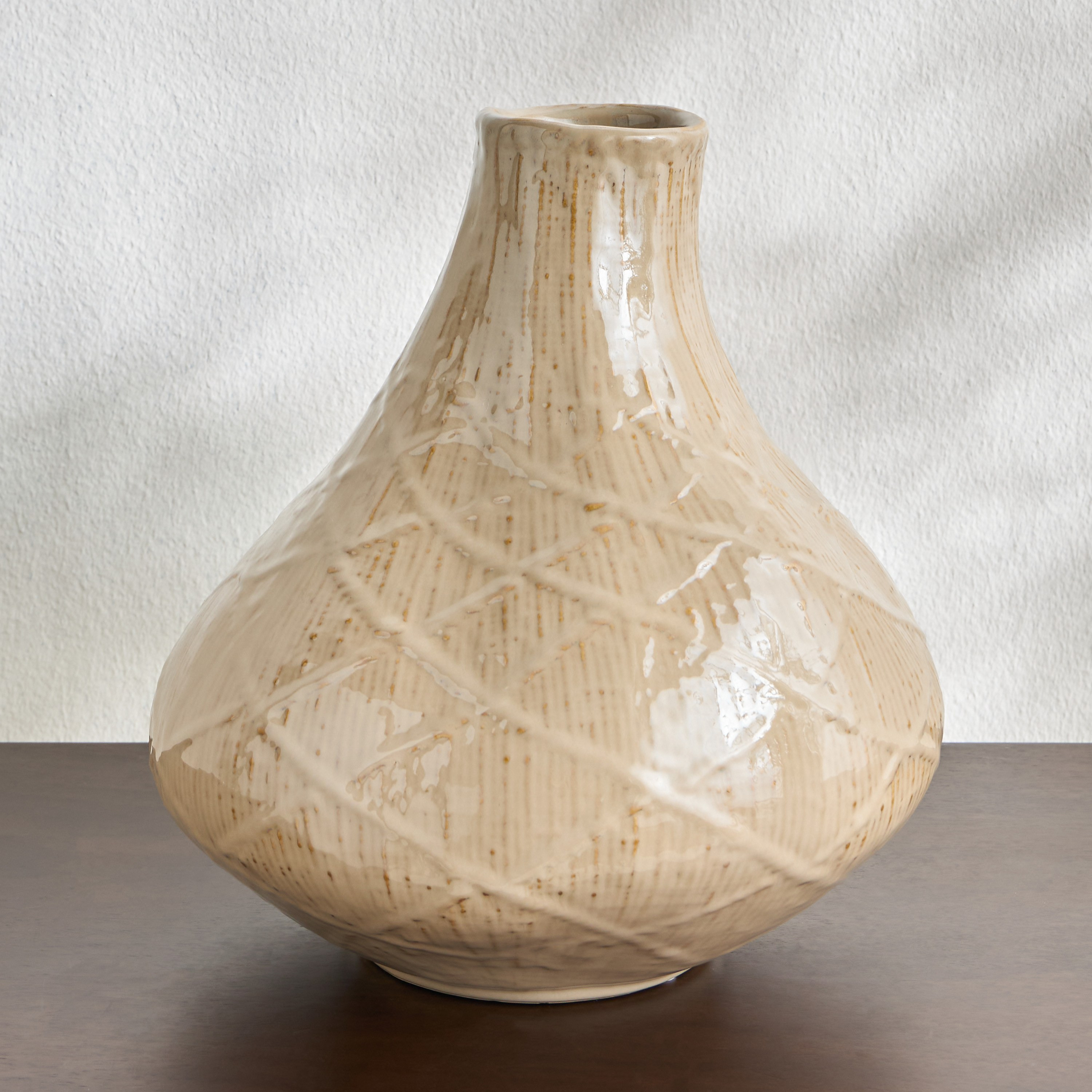 Fany Ceramic Vase - 29 cm-household-decor-vasesandbowls-image-1