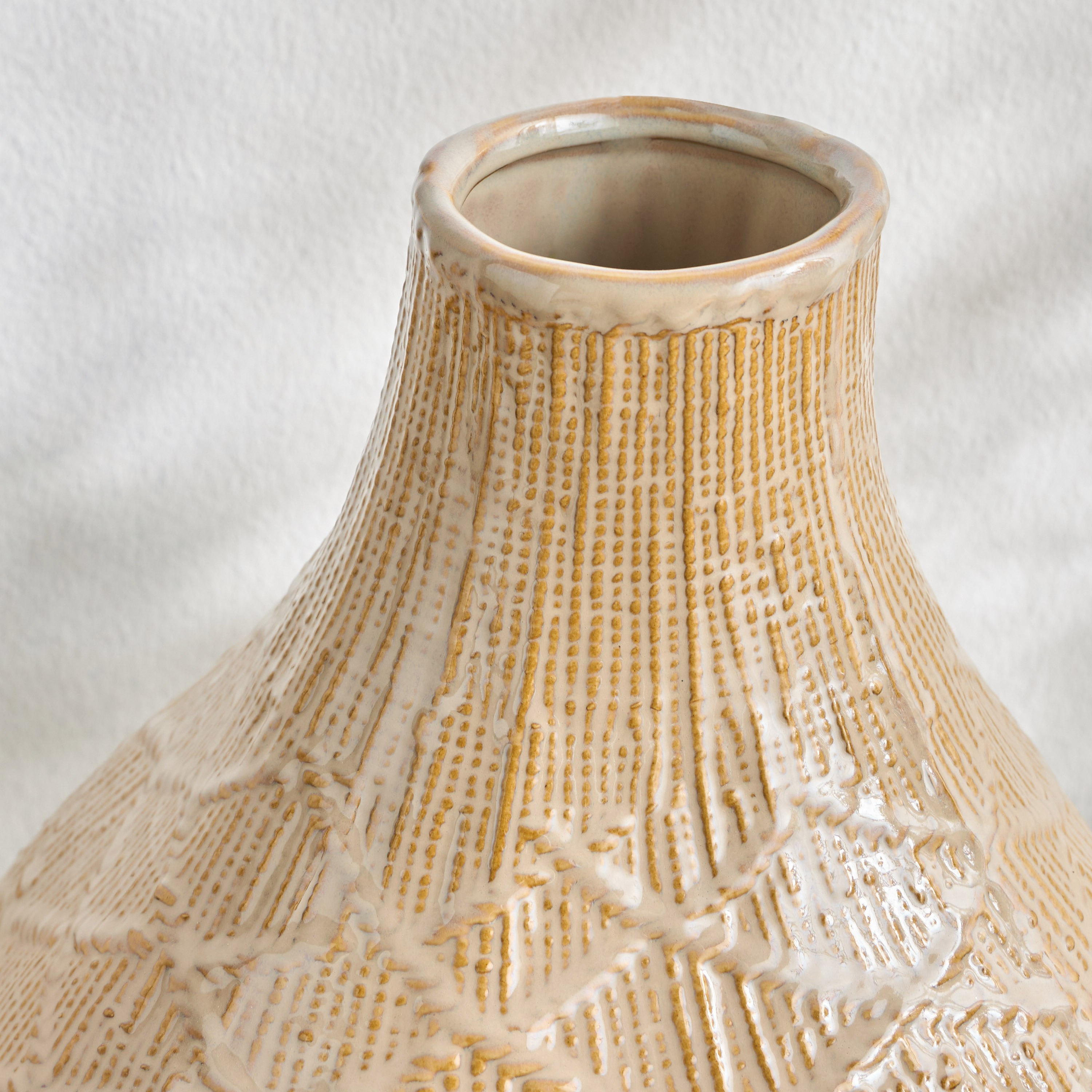 Fany Ceramic Vase - 36 cm-household-decor-vasesandbowls-image-2