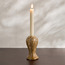 Dara Glazed Taper Candleholder - 13 cm-household-decor-candleholdersandlanterns-image-2