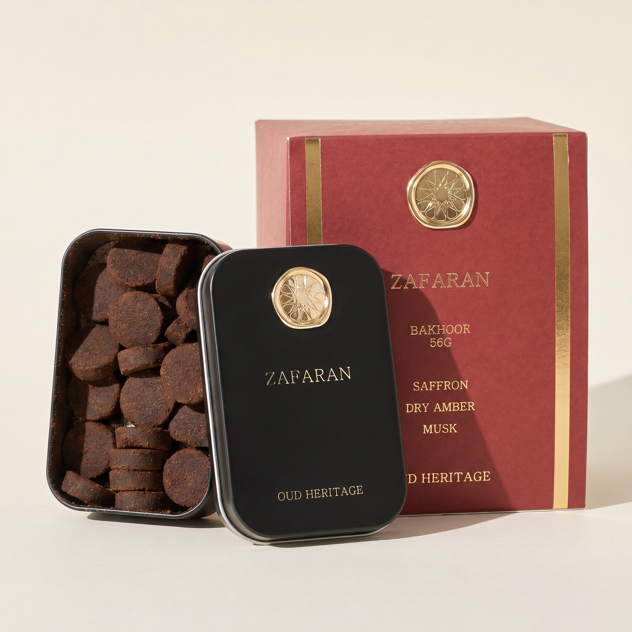 بخور برائحة الزعفران - عود هيريتاج - 56 جرام-household-homefragrance-potpourri-image-2