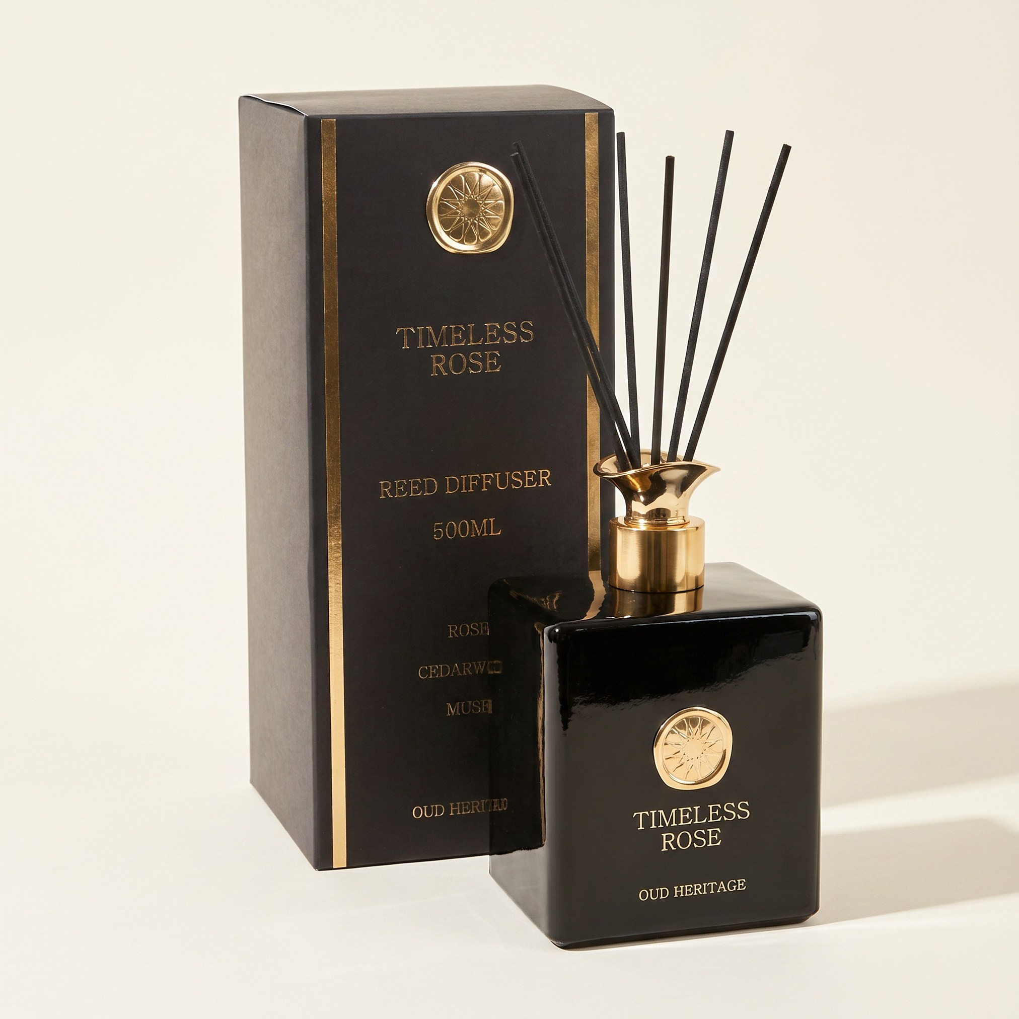 Oud Heritage Timeless Rose Reed Diffuser - 500 ml-household-homefragrance-reeddiffusers-image-1