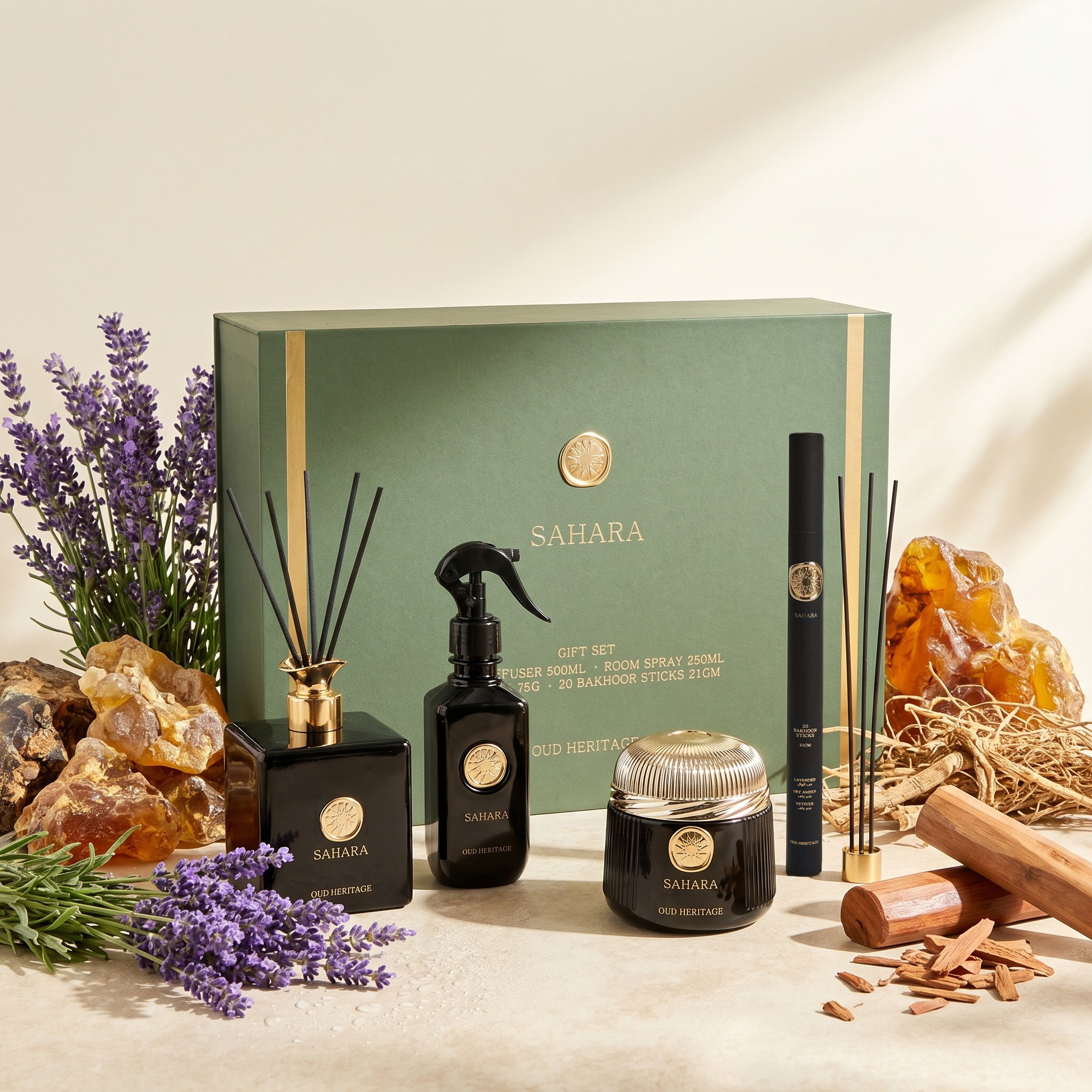 Sahara 4-Piece Oud Heritage Gift Set-household-homefragrance-fragrancegiftset-image-1