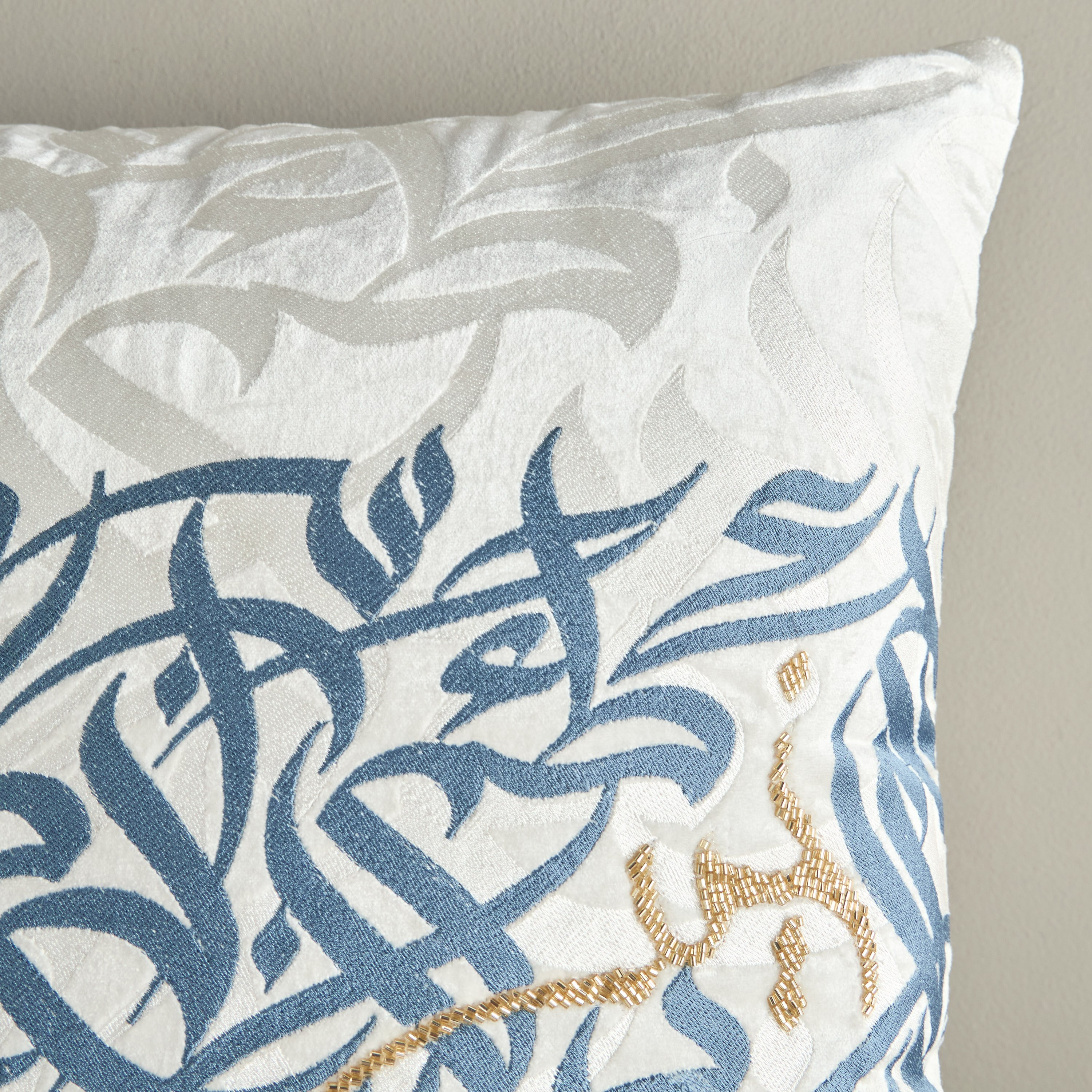 Diaa Allam-Ehsan Embroidered Filled Cushion - 45x45 cm-household-cushionsandthrows-filledcushions-decorativecushions-image-2