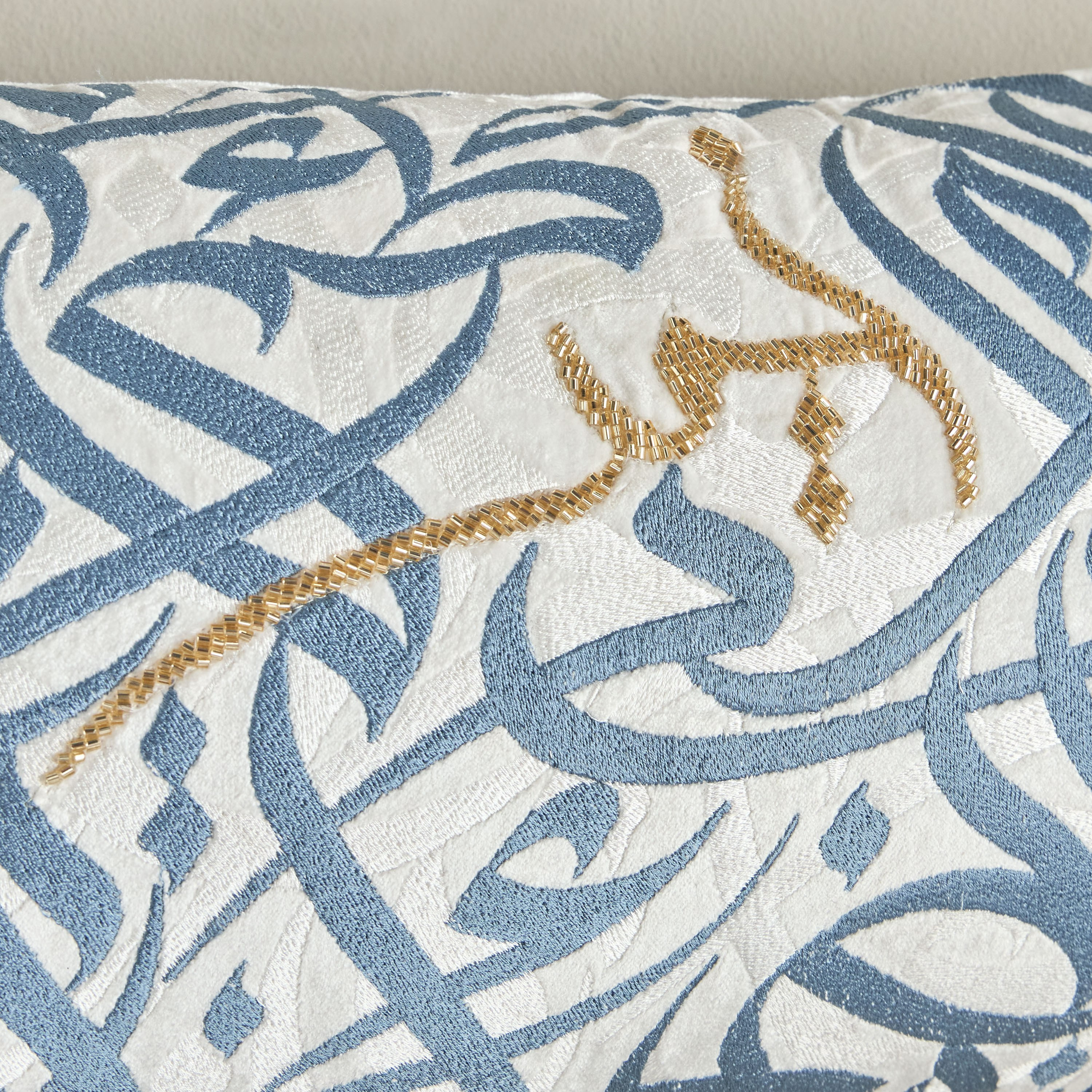 Diaa Allam-Ehsan Embroidered Filled Cushion - 30x50 cm-household-cushionsandthrows-filledcushions-decorativecushions-image-2