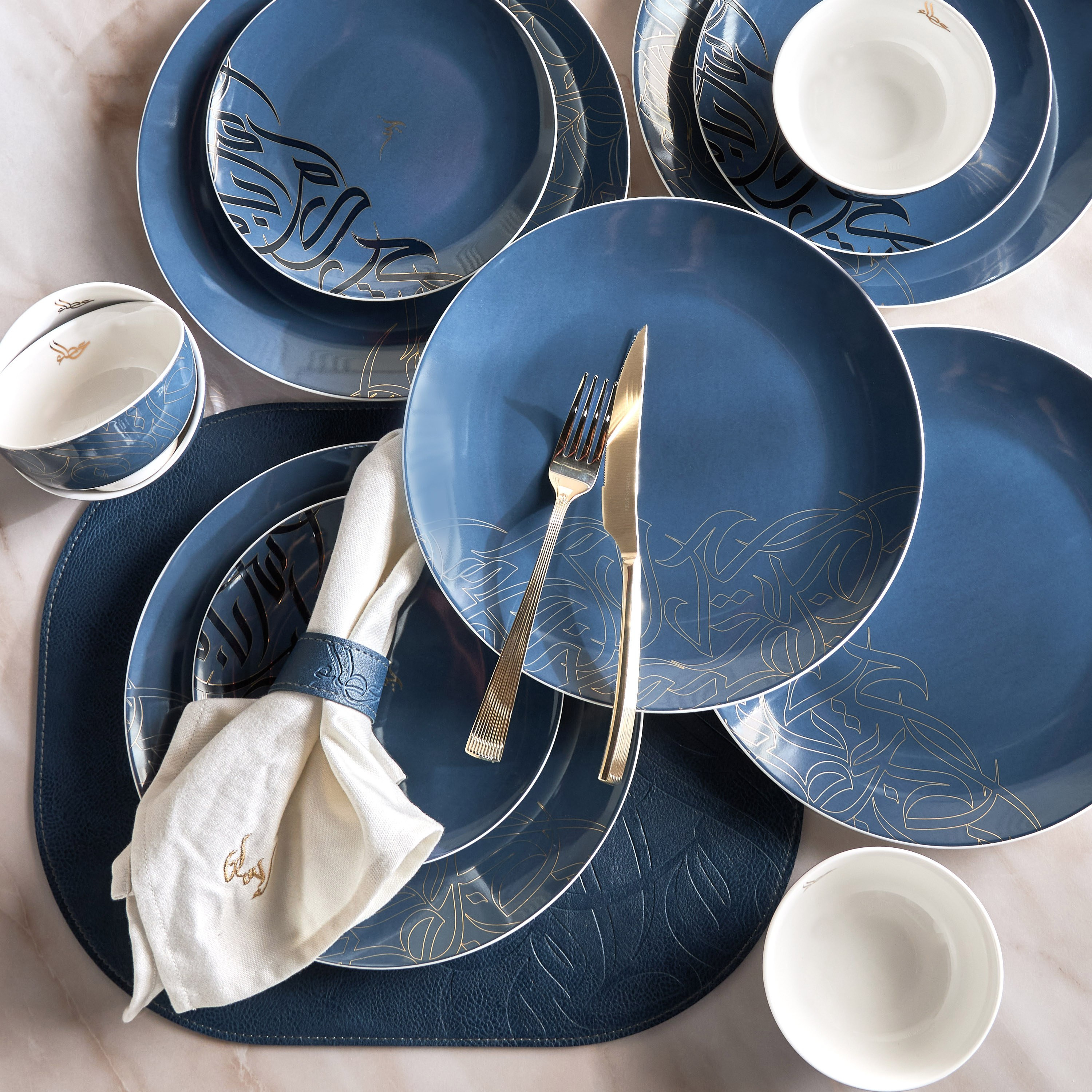 Diaa Allam-Ehsan 18-Piece New Bone China Dinner Set - Serves 6-household-dining-dinnerware-dinnersets-image-1