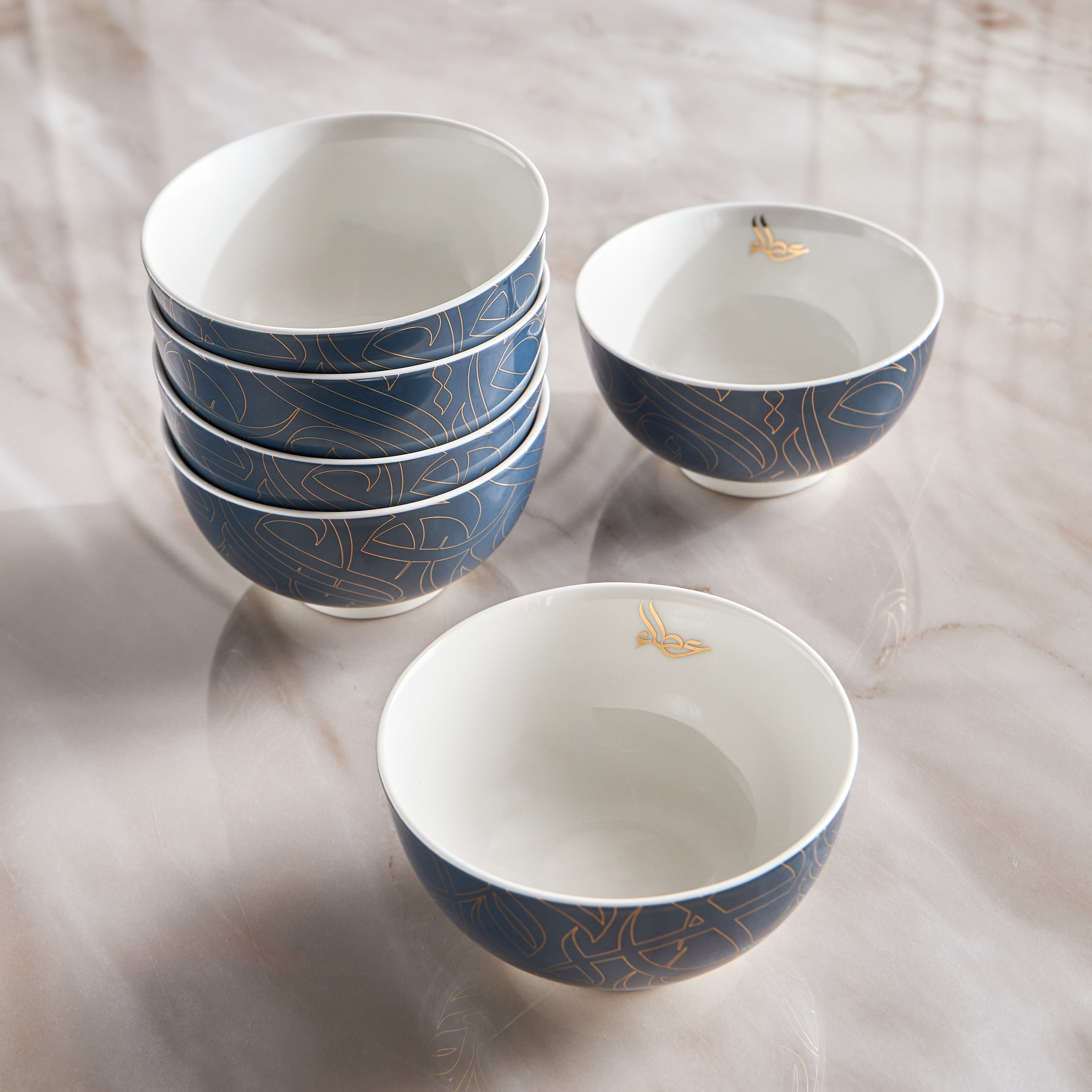 Diaa Allam-Ehsan 18-Piece New Bone China Dinner Set - Serves 6-household-dining-dinnerware-dinnersets-image-4