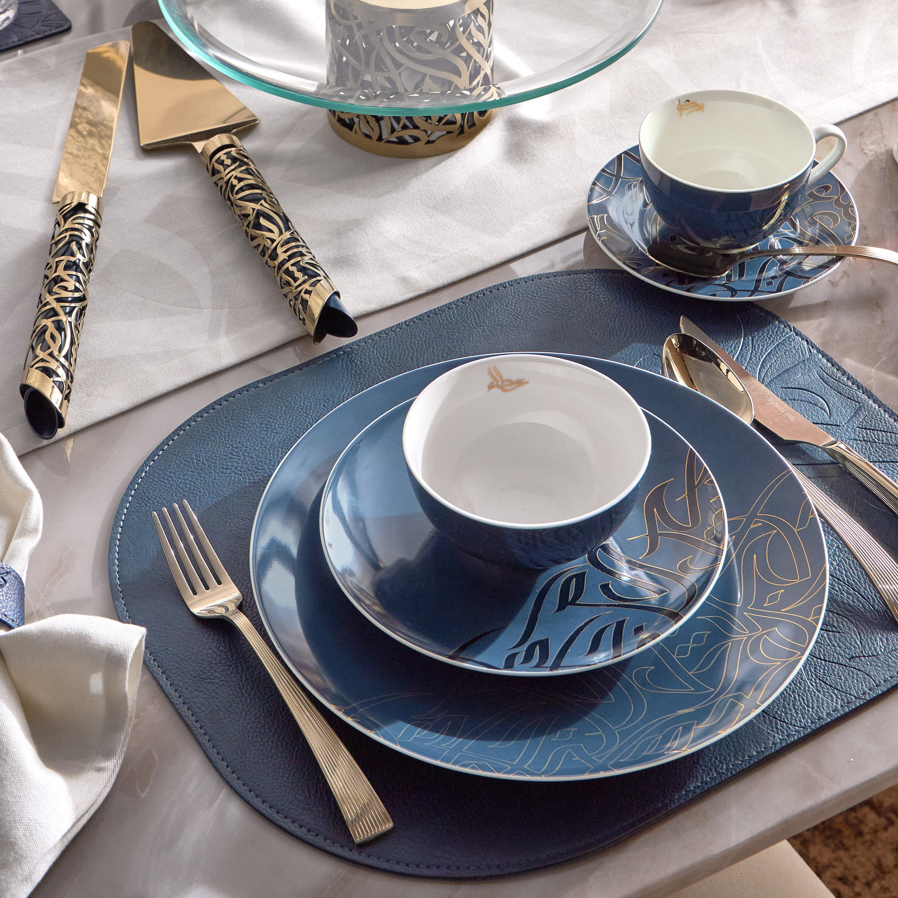 Diaa Allam-Ehsan 18-Piece New Bone China Dinner Set - Serves 6-household-dining-dinnerware-dinnersets-image-6