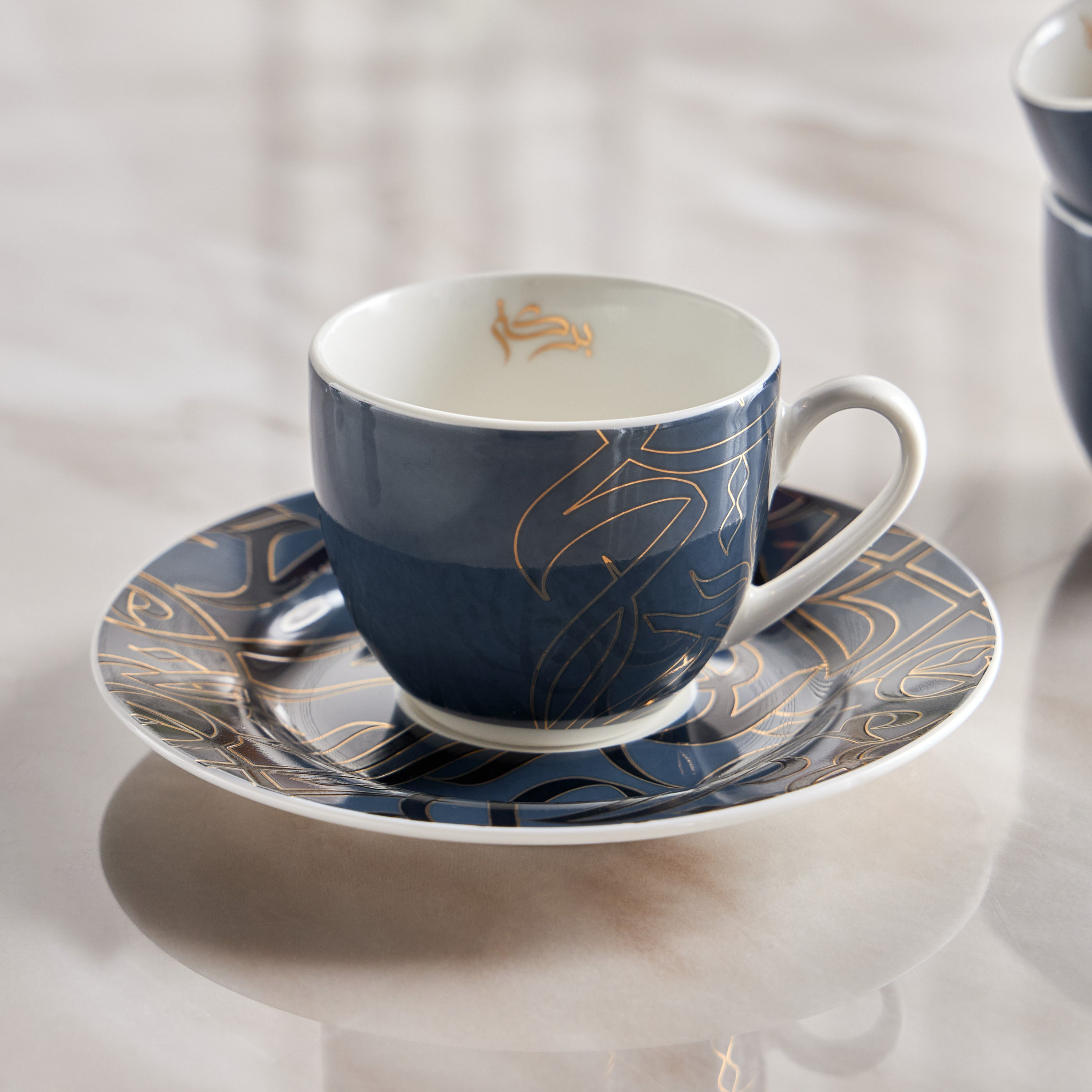 Diaa Allam-Ehsan 12-Piece New Bone China Espresso Set - 90 ml-household-dining-teaandcoffee-teaandcoffeesets-image-2