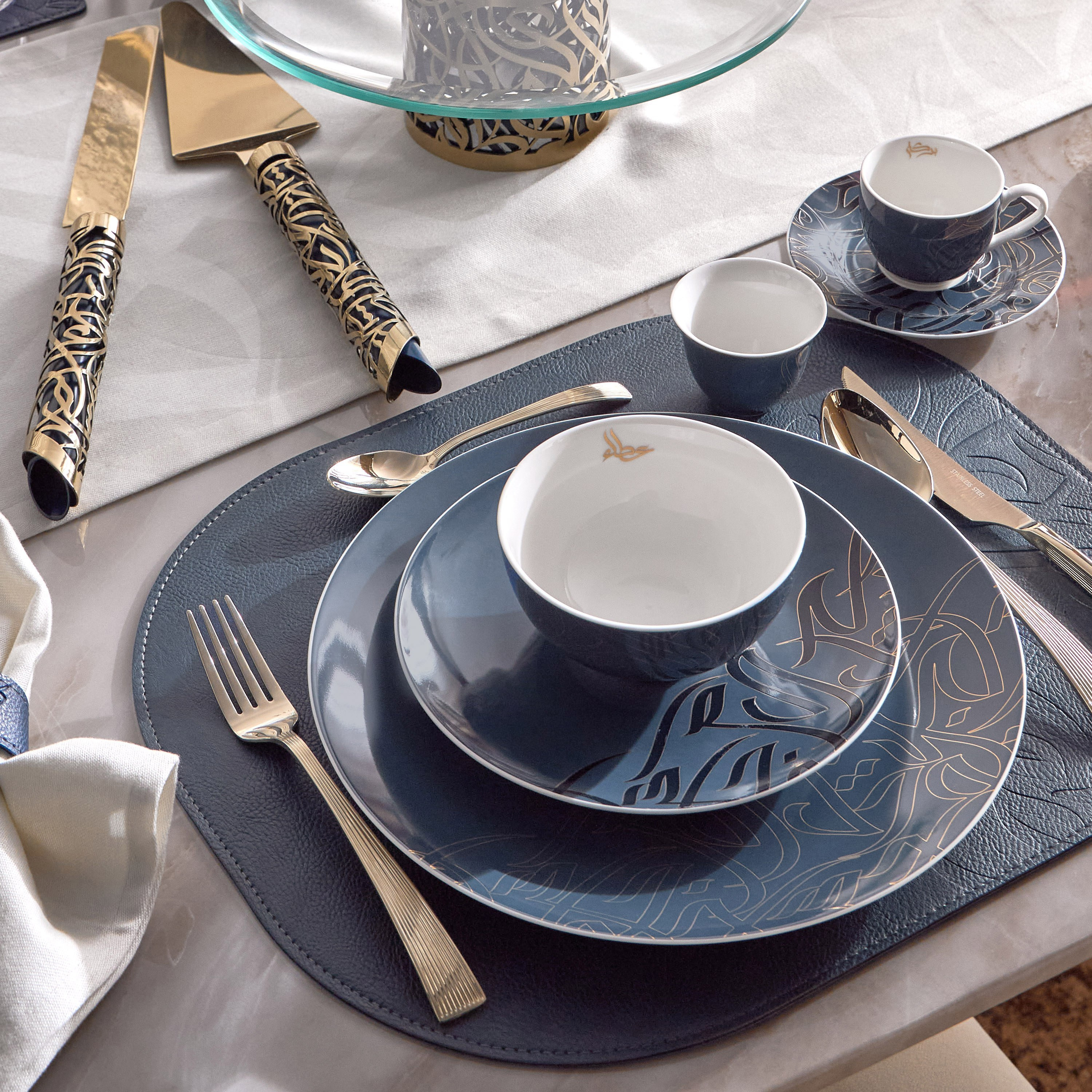 Diaa Allam-Ehsan 12-Piece New Bone China Espresso Set - 90 ml-household-dining-teaandcoffee-teaandcoffeesets-image-4