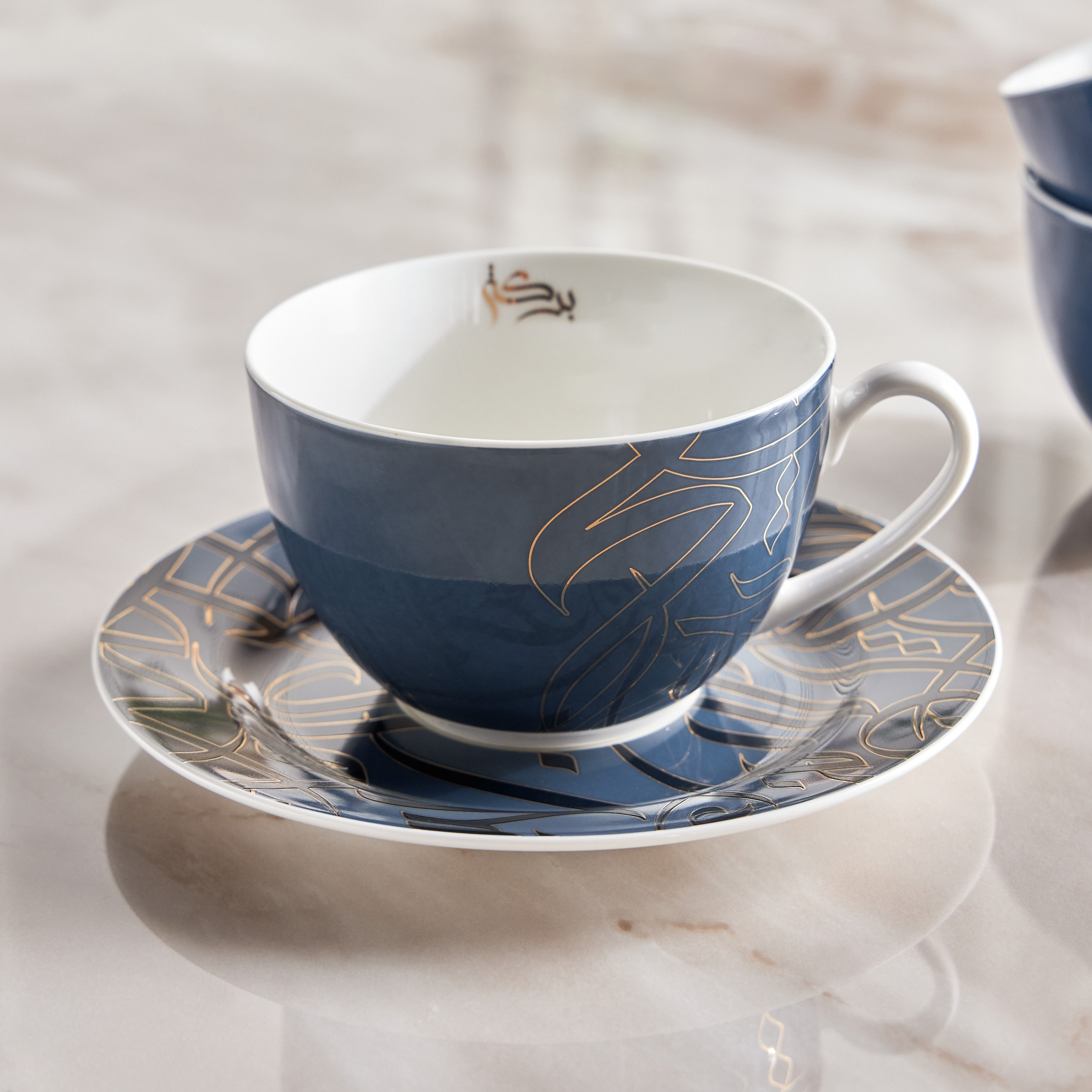 Diaa Allam-Ehsan 12-Piece New Bone China Tea Set - 220 ml-household-dining-teaandcoffee-teaandcoffeesets-image-2