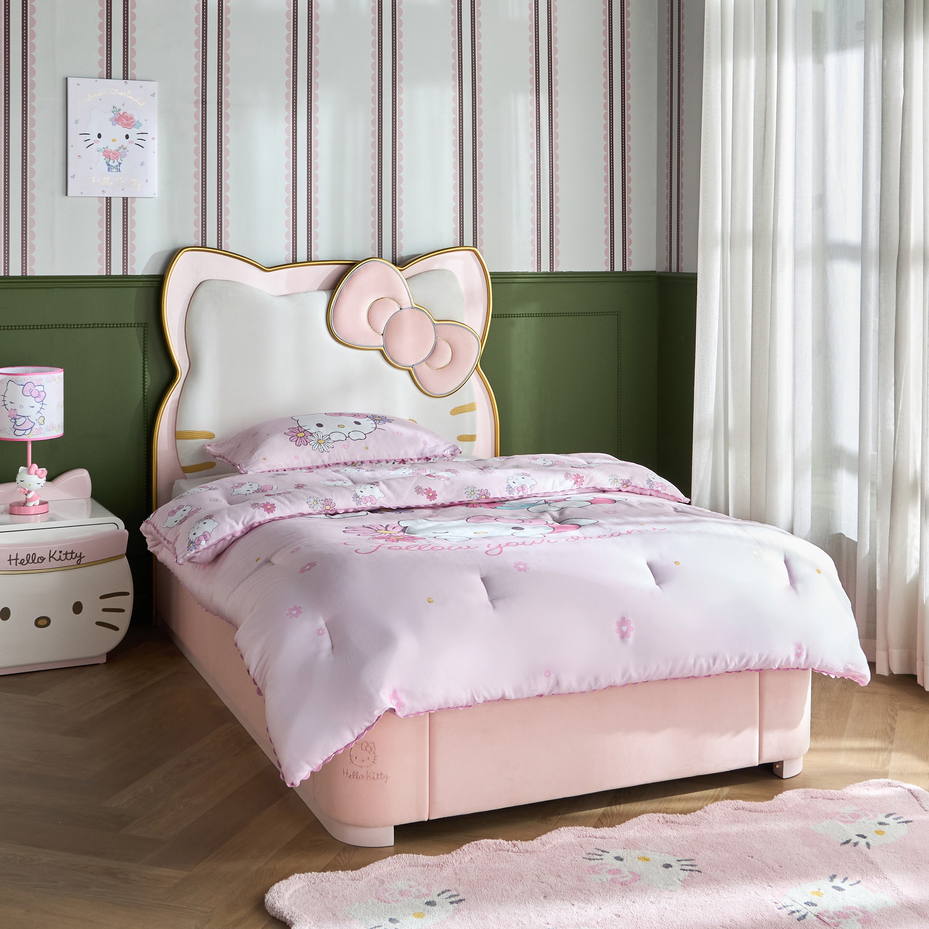 Hello Kitty Single Bed - 120x200 cm
