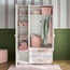 خزانة ملابس هالو كيتي 3 أبواب مع أدراج-babyandkids-roomfurniture-wardrobes-image-8