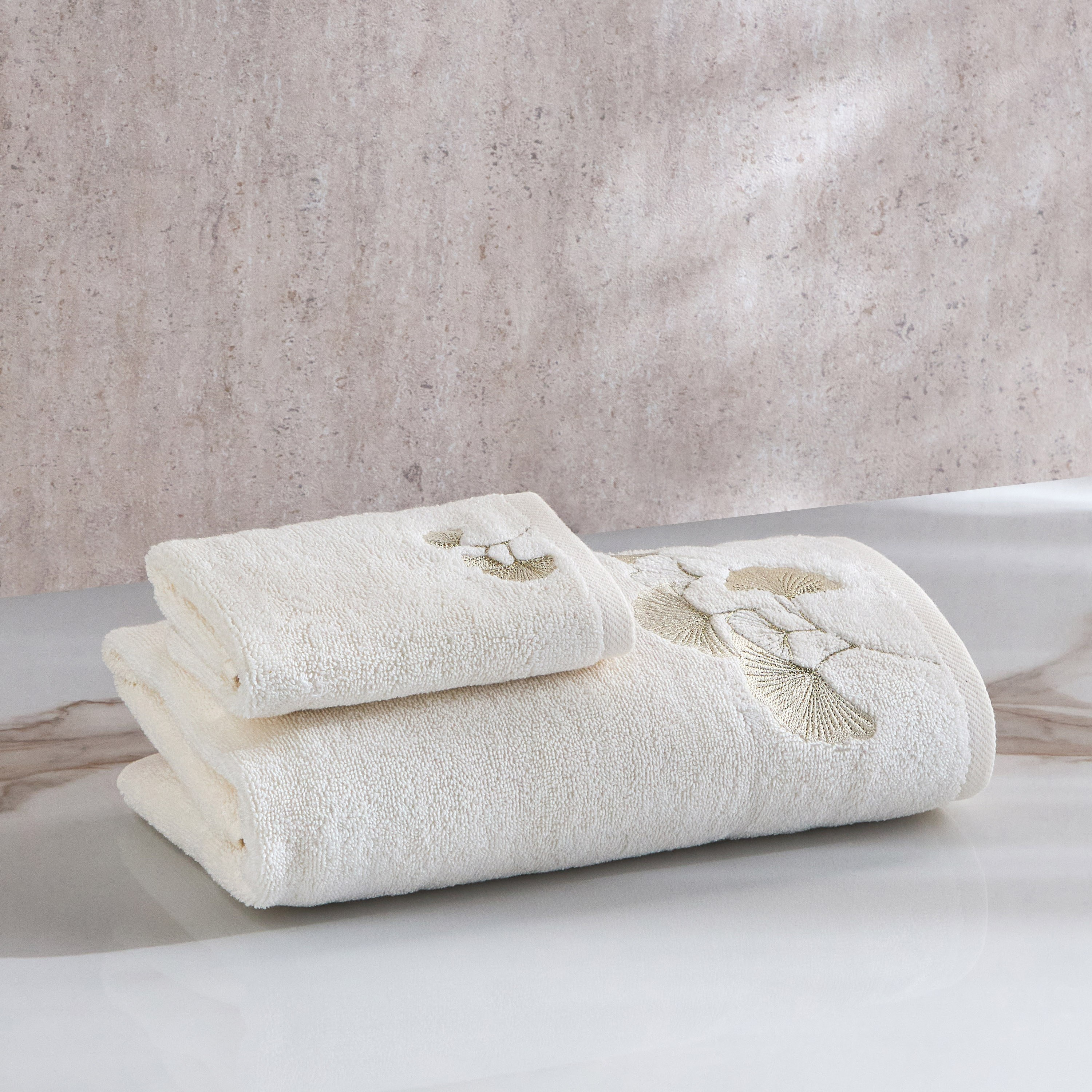 طقم مناشف يد قطن تركي 550 جرام لكل متر مربع قطعتين - أمورا - 50x90 سم-household-bathandlaundry-bathlinen-towels-image-6
