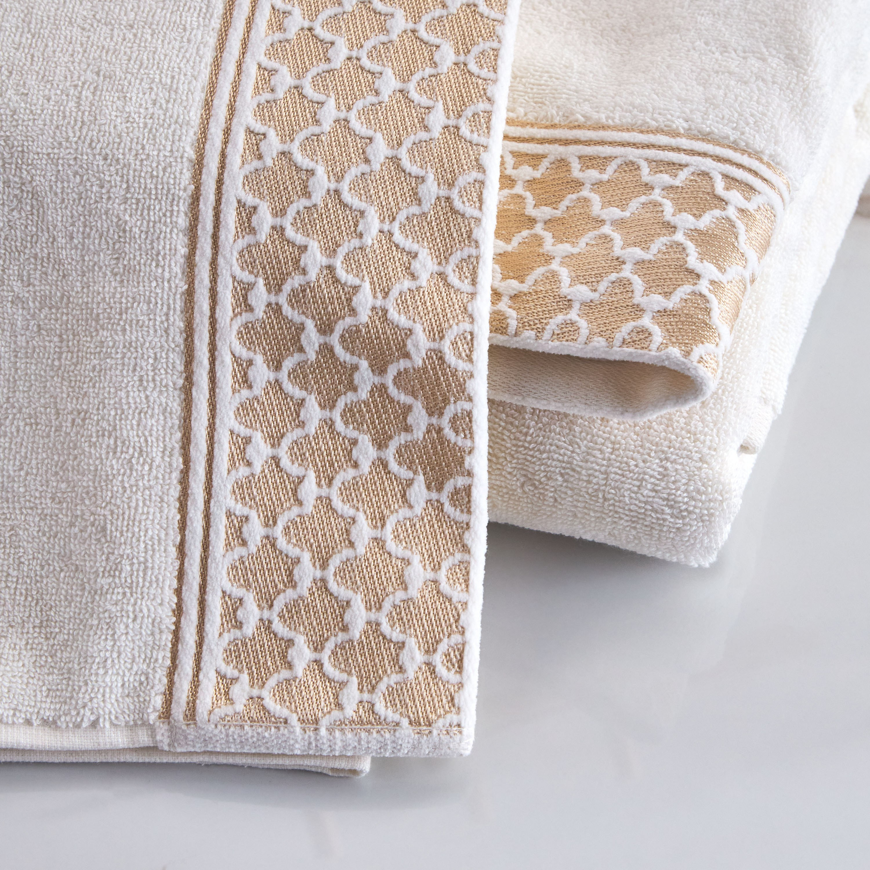 طقم مناشف يد قطن تركي 550 جرام لكل متر مربع قطعتين - ريجنسي - 50x90 سم-household-bathandlaundry-bathlinen-towels-image-5