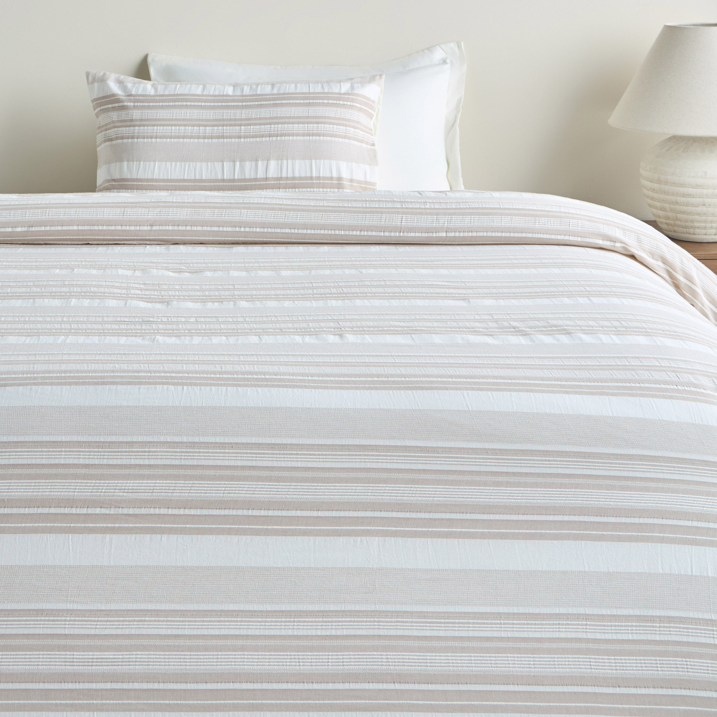 Abel Cotton Striped 4-Piece Full Comforter and Sheet Set - 160x240 cm-household-bedding-comfortersandbedspreads-bedinabag-image-2