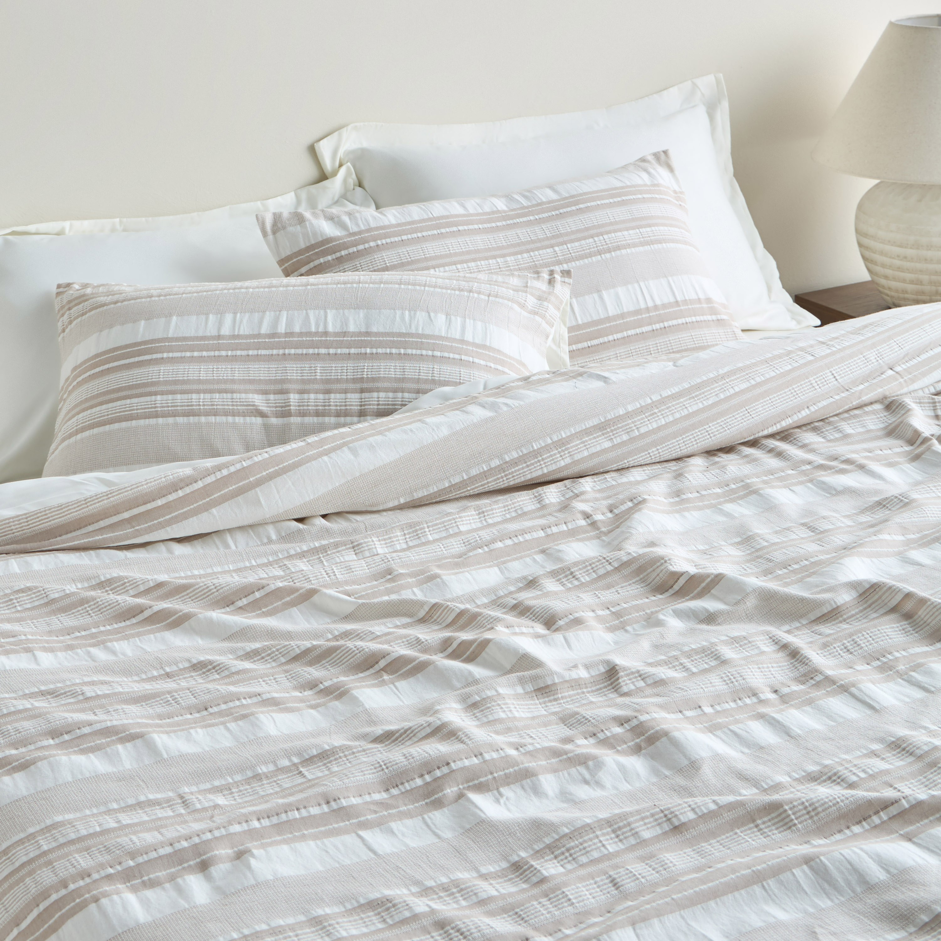 Abel Cotton Striped 6-Piece Super King Comforter and Sheet Set - 240x260 cm-household-bedding-comfortersandbedspreads-bedinabag-image-7
