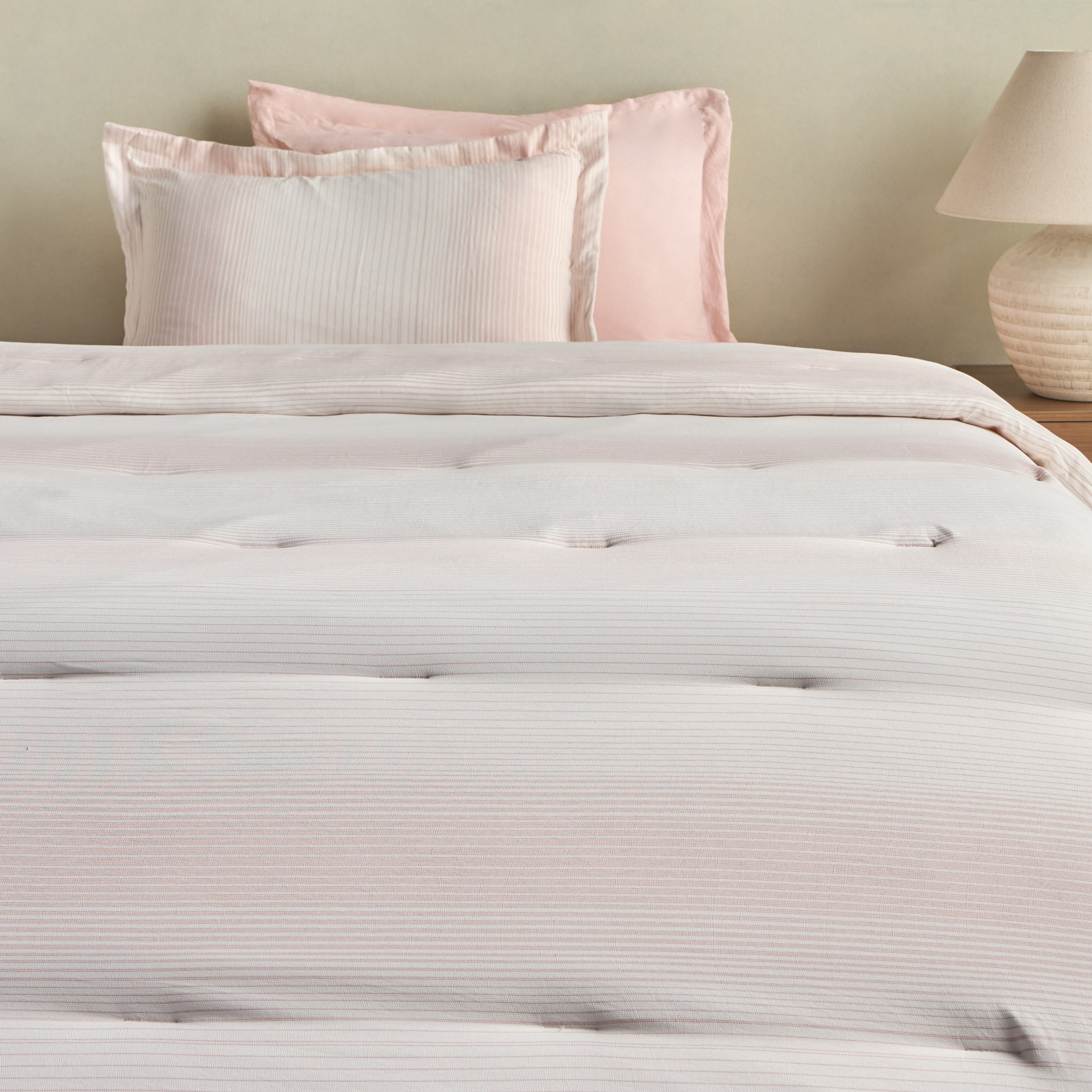 Adao Striped 4-Piece Full Comforter and Sheet Set - 160x240 cm-household-bedding-comfortersandbedspreads-bedinabag-image-2