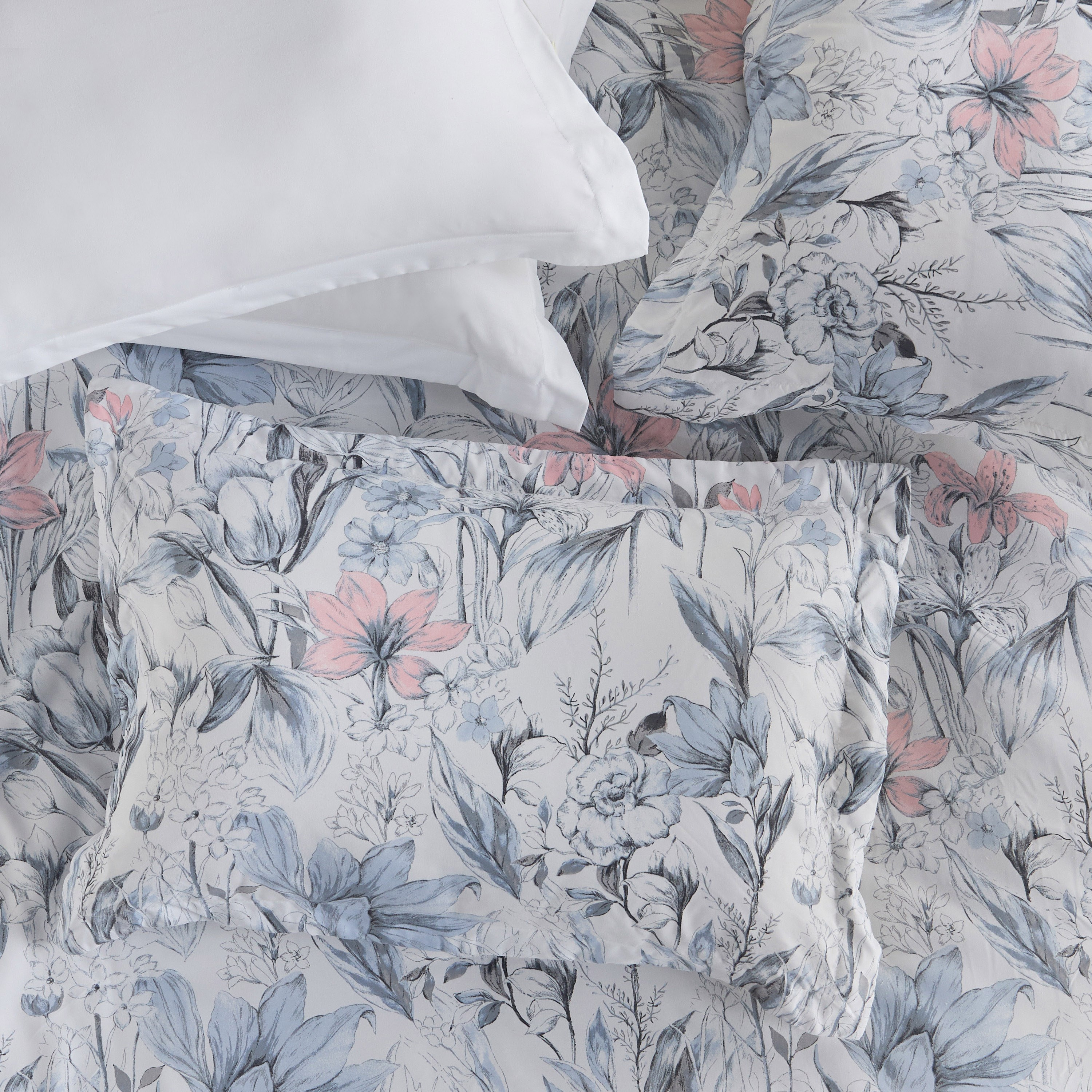 Belen Floral Print 6-Piece Super King Comforter and Sheet Set - 240x260 cm-household-bedding-comfortersandbedspreads-bedinabag-image-3
