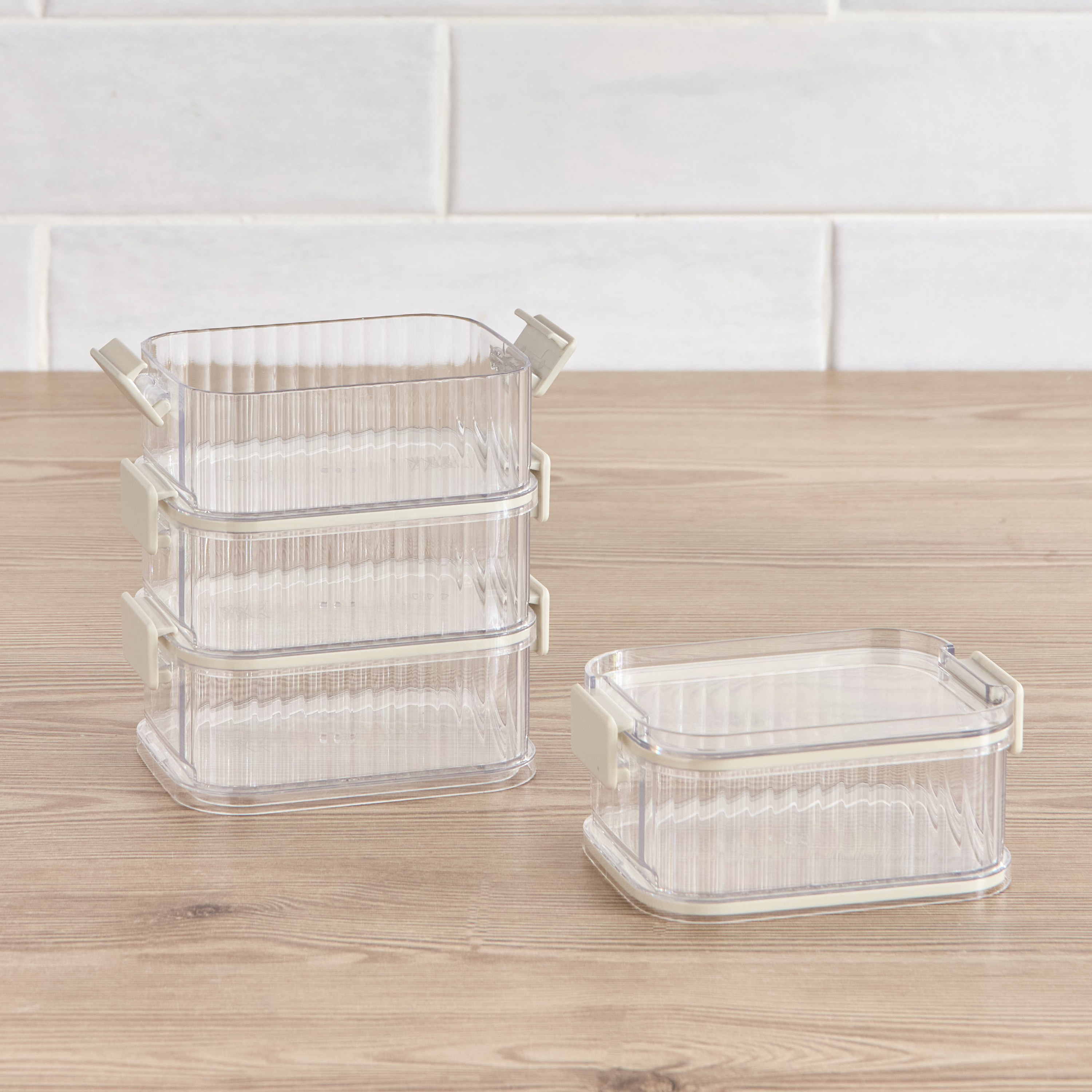 Fazzo 4-Piece Stackable Food Storage Container Set - 250 ml-household-kitchen-foodstorage-pantryandstorage-image-2