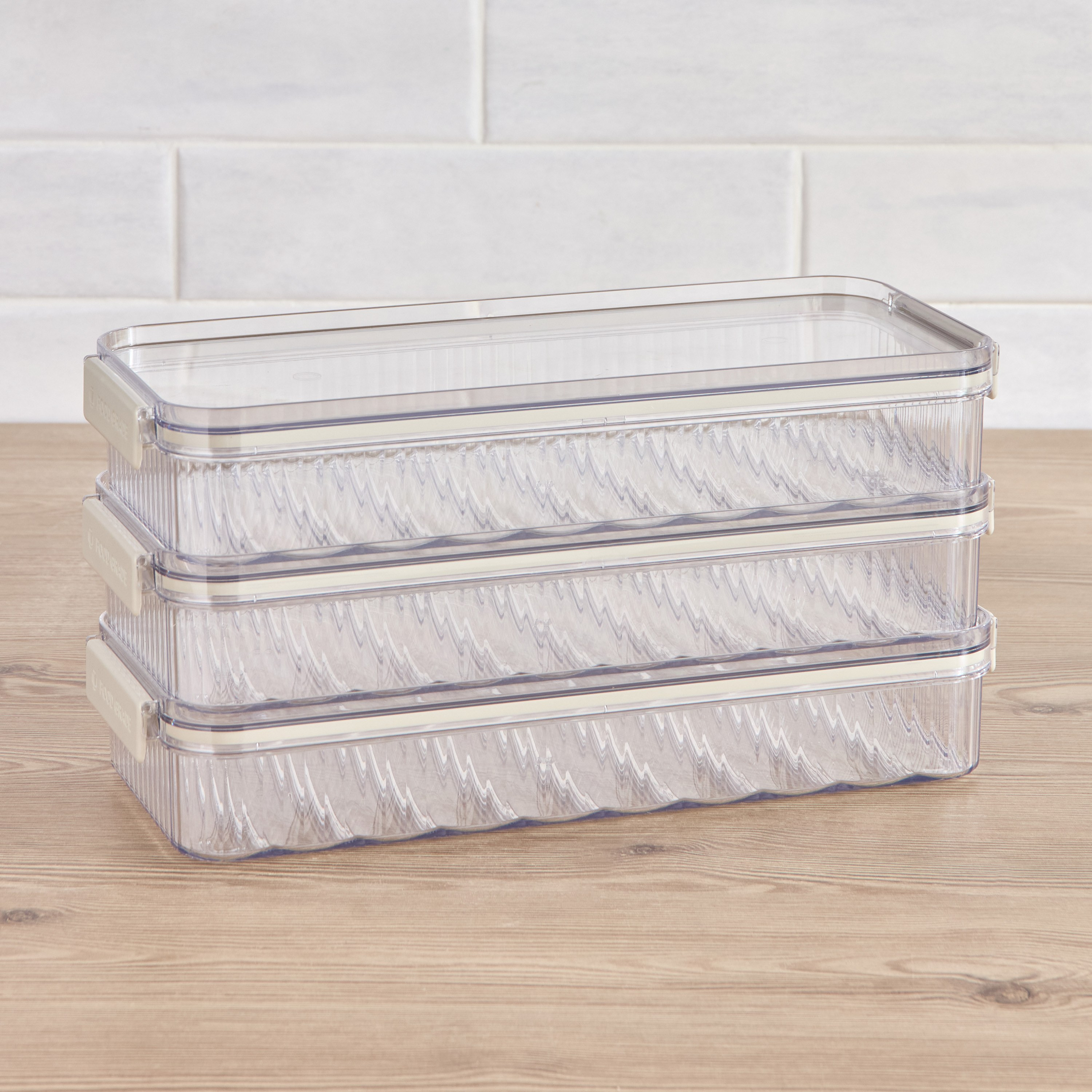Shop Fazzo 3-Piece Stackable Food Storage Container Set - 1.5 L | Home ...