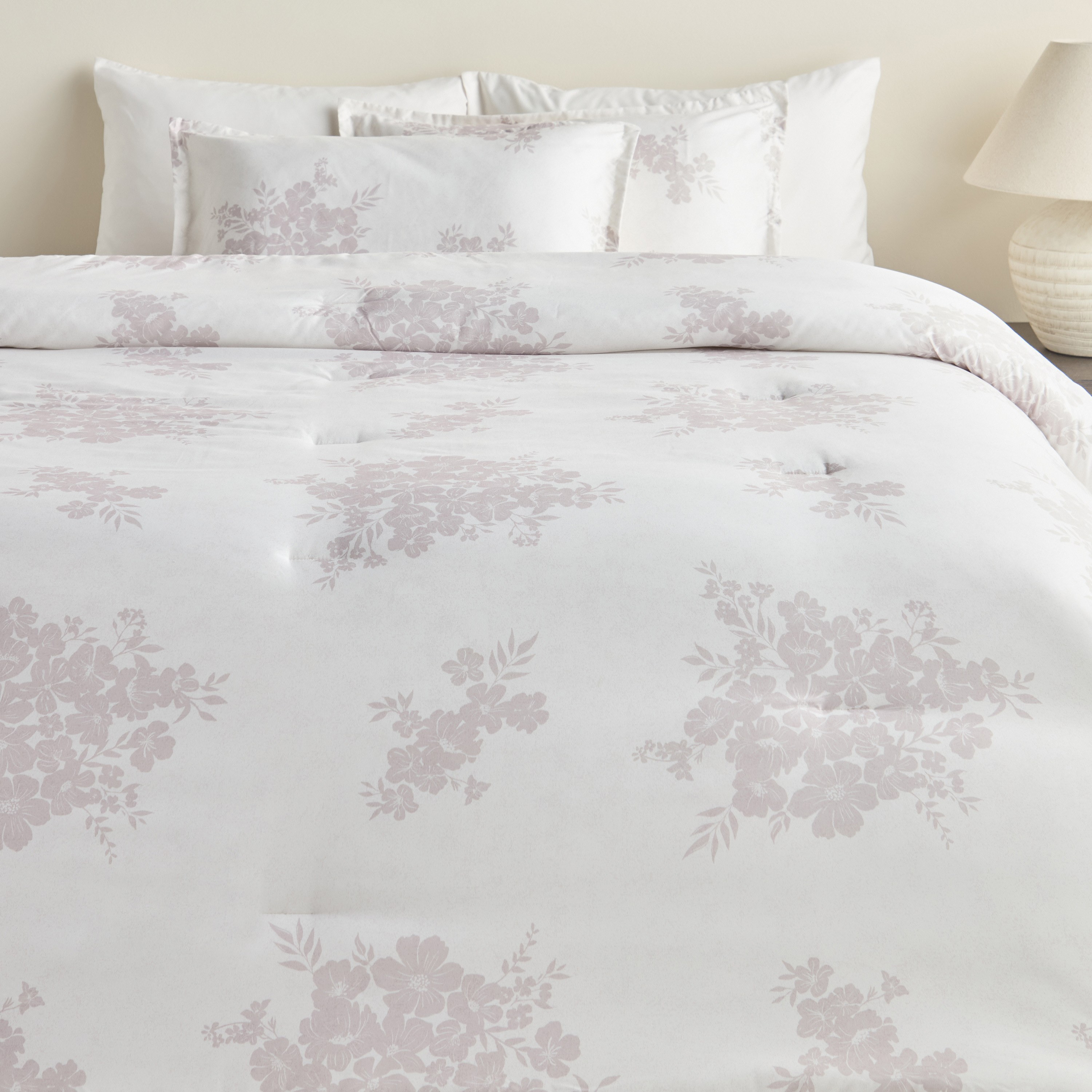 Aria Floral Printed 4-Piece Full Comforter and Sheet Set - 160x240 cm-household-bedding-comfortersandbedspreads-bedinabag-image-2