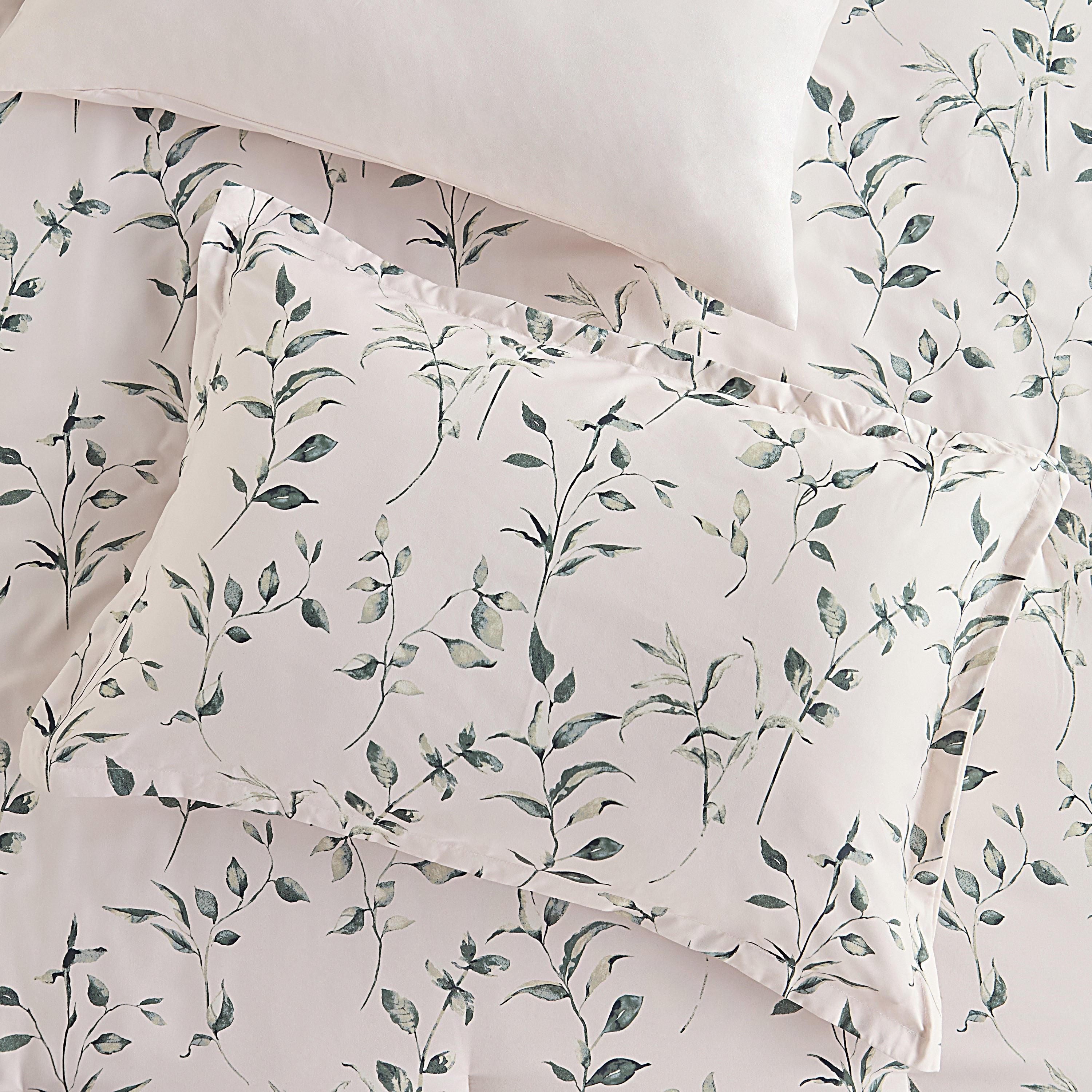 طقم لحاف وشرشف فل كامل بطبعات أوراق 4 قطع - إنارا - 160x240 سم-household-bedding-comfortersandbedspreads-bedinabag-image-3